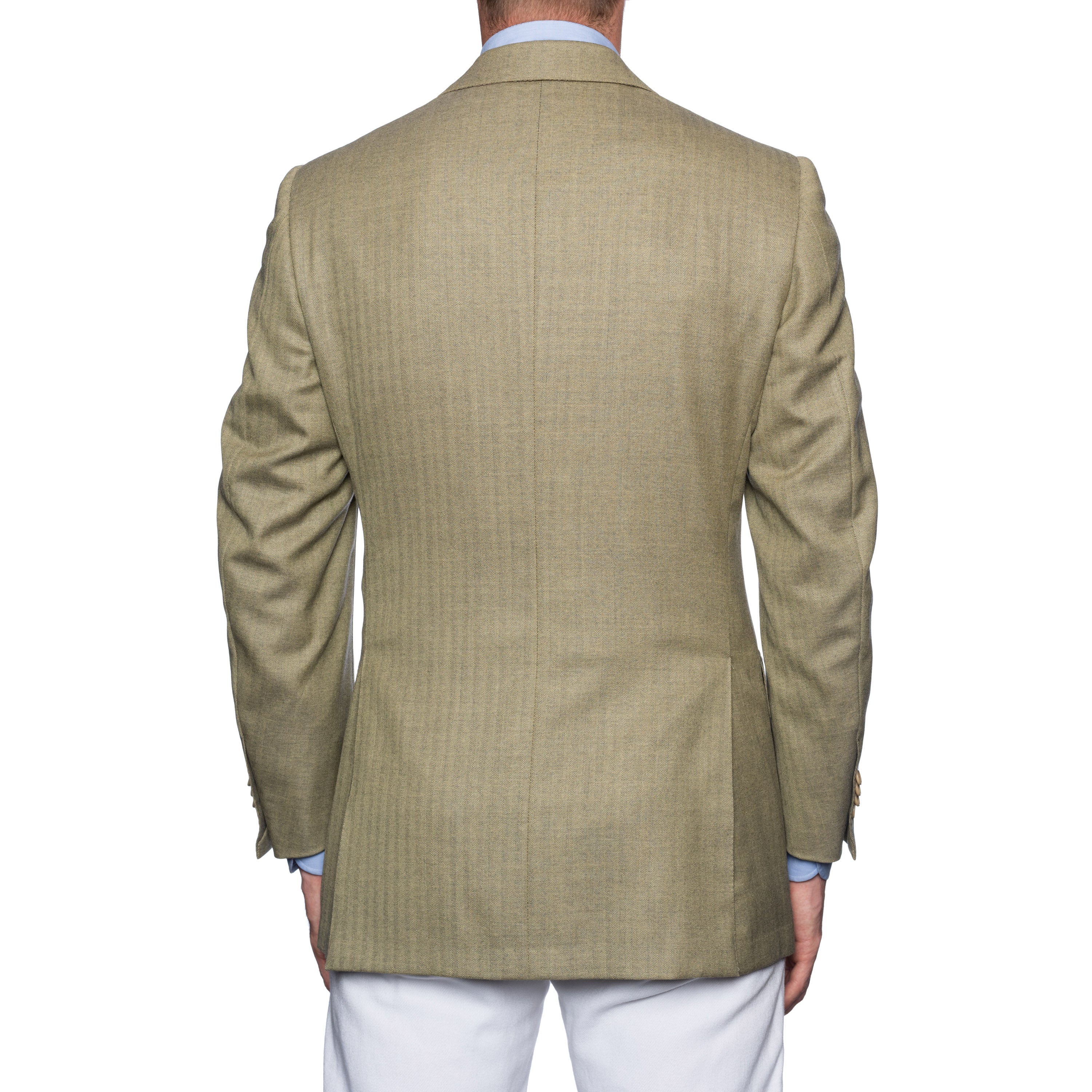 CASTANGIA 1850 Olive Herringbone Merino Wool Sport Coat Jacket EU 48 NEW US 38 CASTANGIA