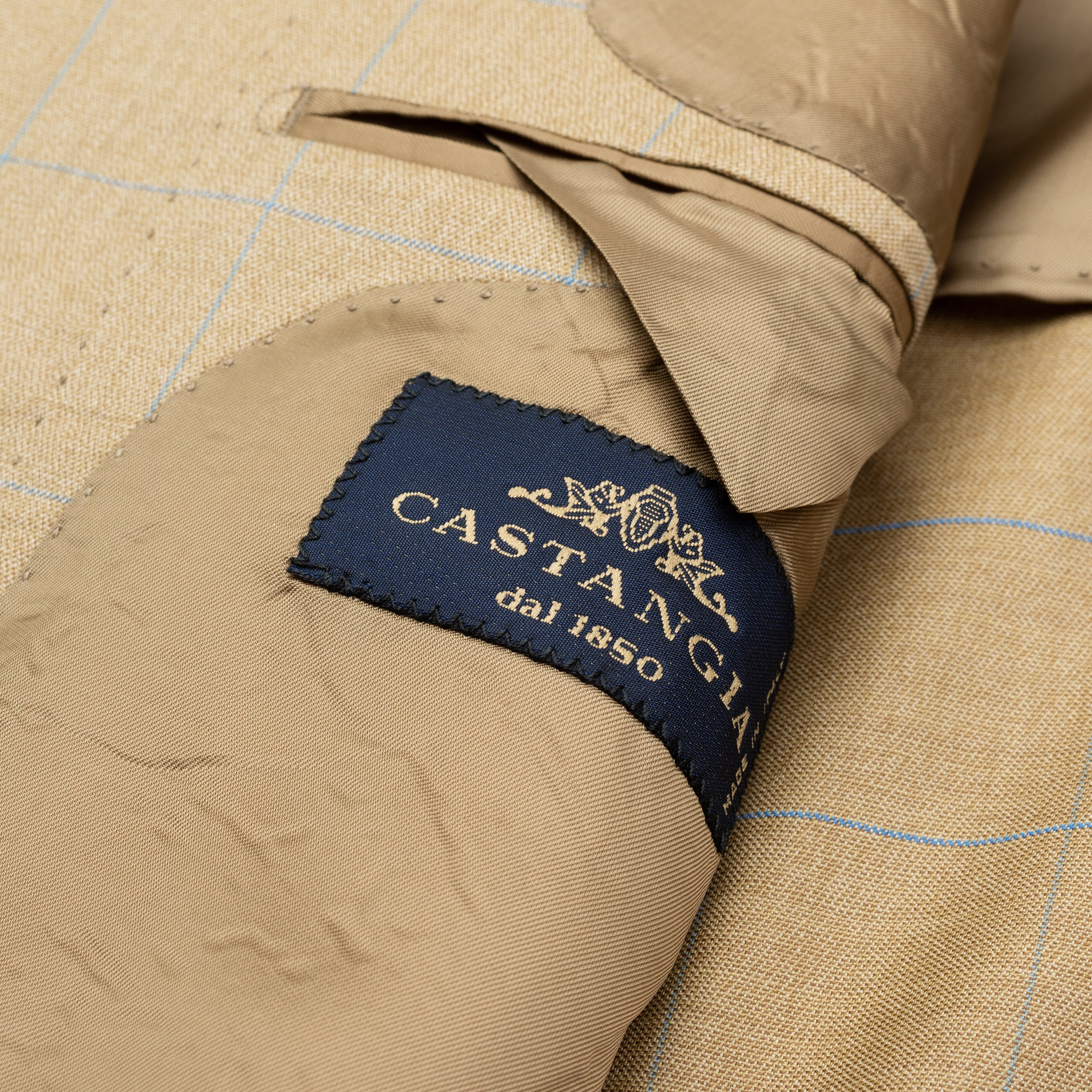 CASTANGIA 1850 Tan Wool Sport Coat Jacket EU 50 NEW US 40 CASTANGIA