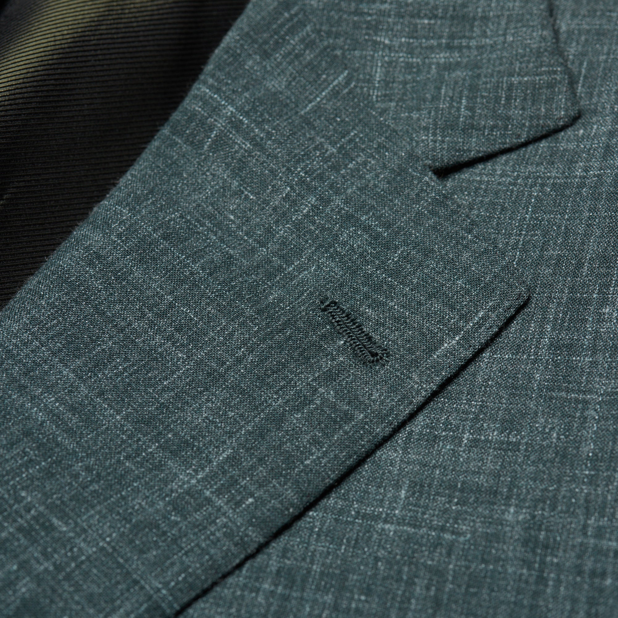 CESARE ATTOLINI Napoli Handmade Chambray Green Wool-Silk Suit NEW CESARE ATTOLINI