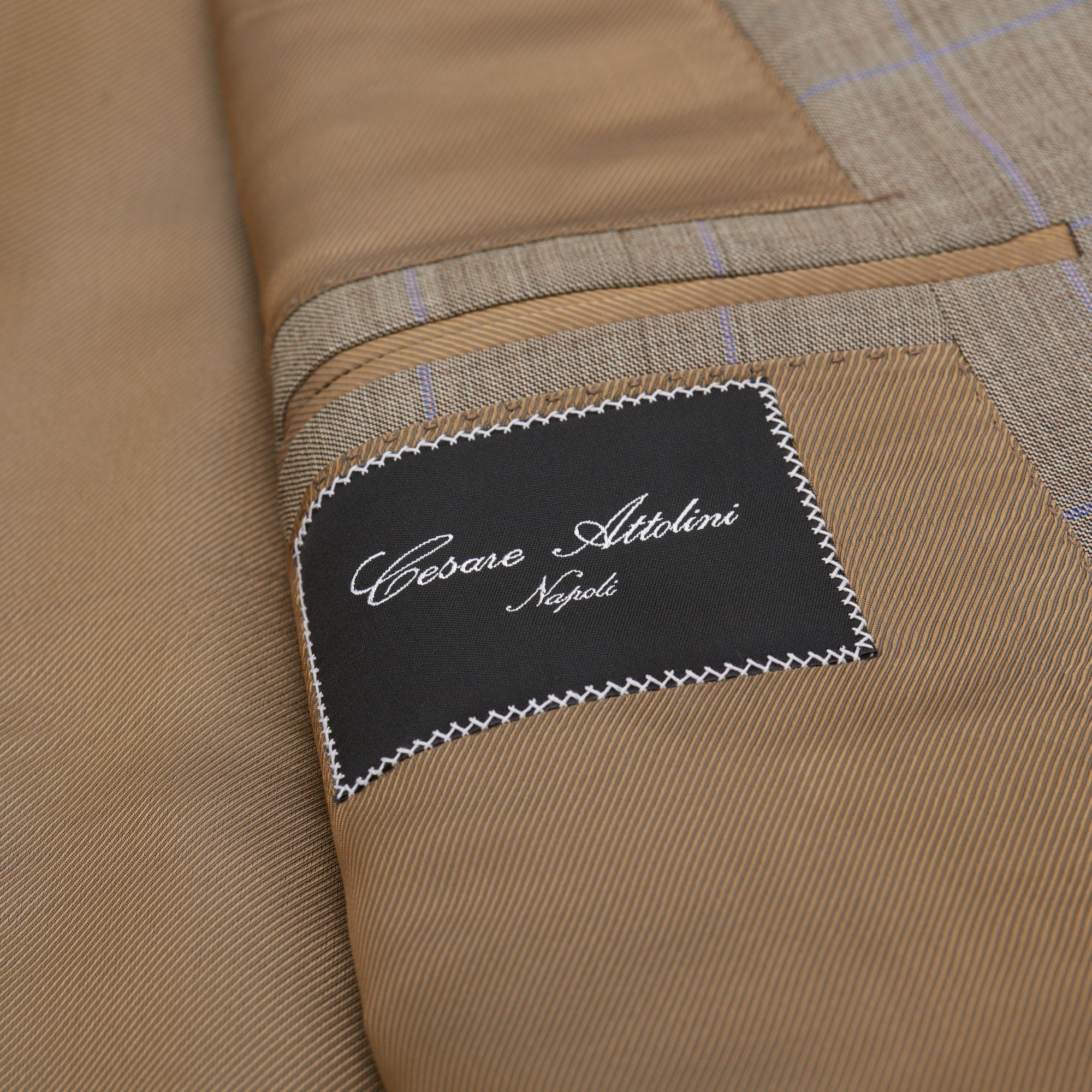 CESARE ATTOLINI Napoli Handmade Gray Plaid Wool Super 130's Suit EU 52 NEW US 42 CESARE ATTOLINI