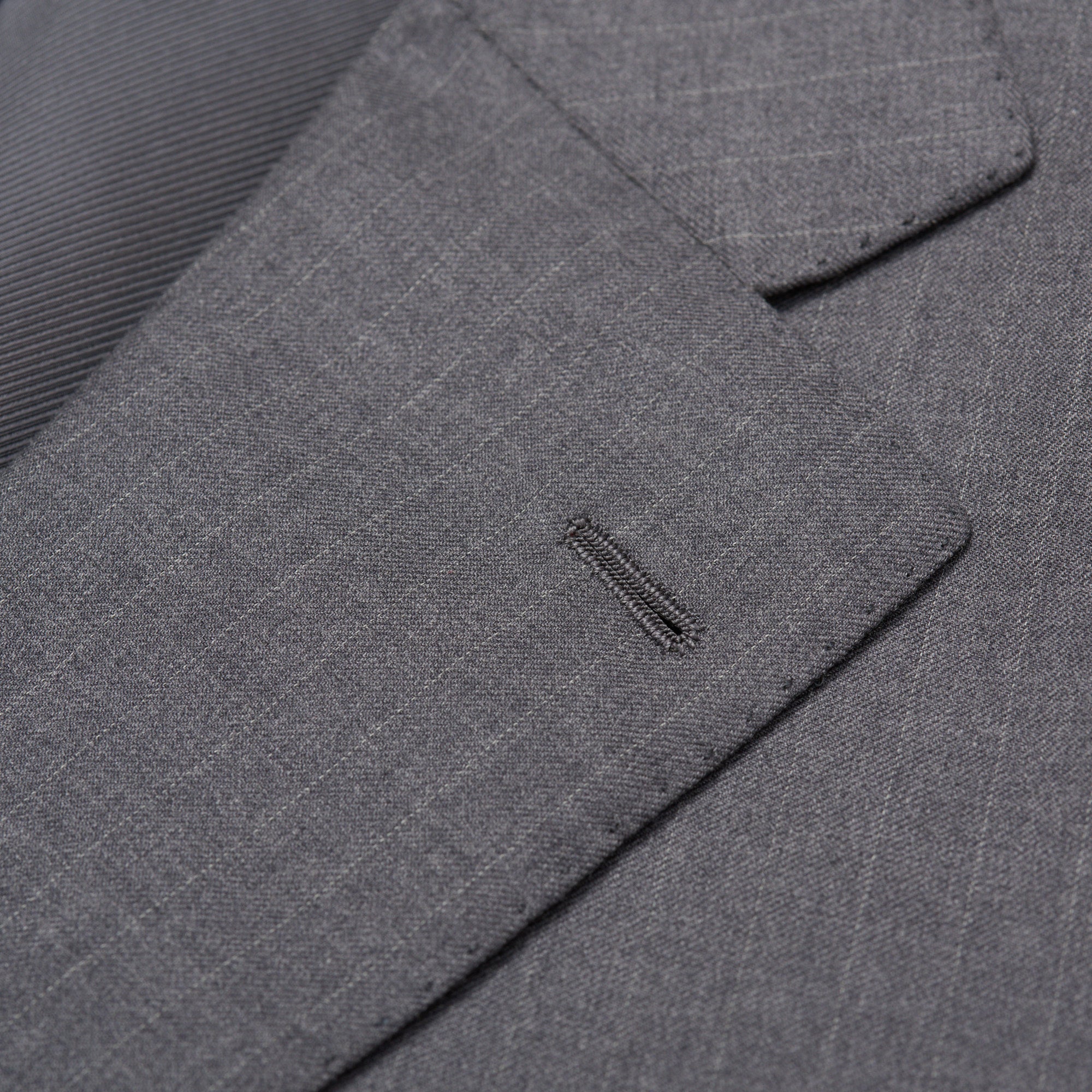 CESARE ATTOLINI Napoli Handmade Gray Striped Wool Business Suit EU 54 NEW US 44 CESARE ATTOLINI