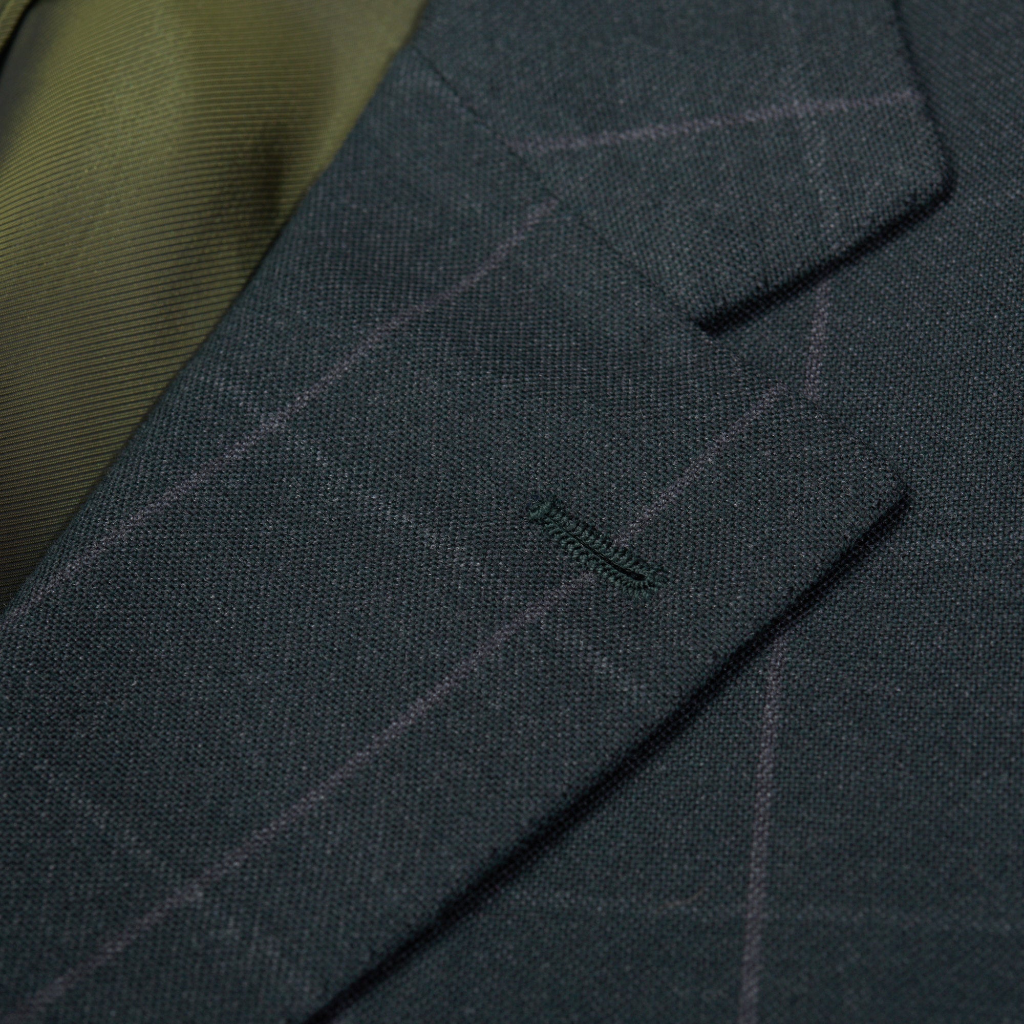 CESARE ATTOLINI Napoli Handmade Dark Green Plaid Wool Suit NEW CESARE ATTOLINI