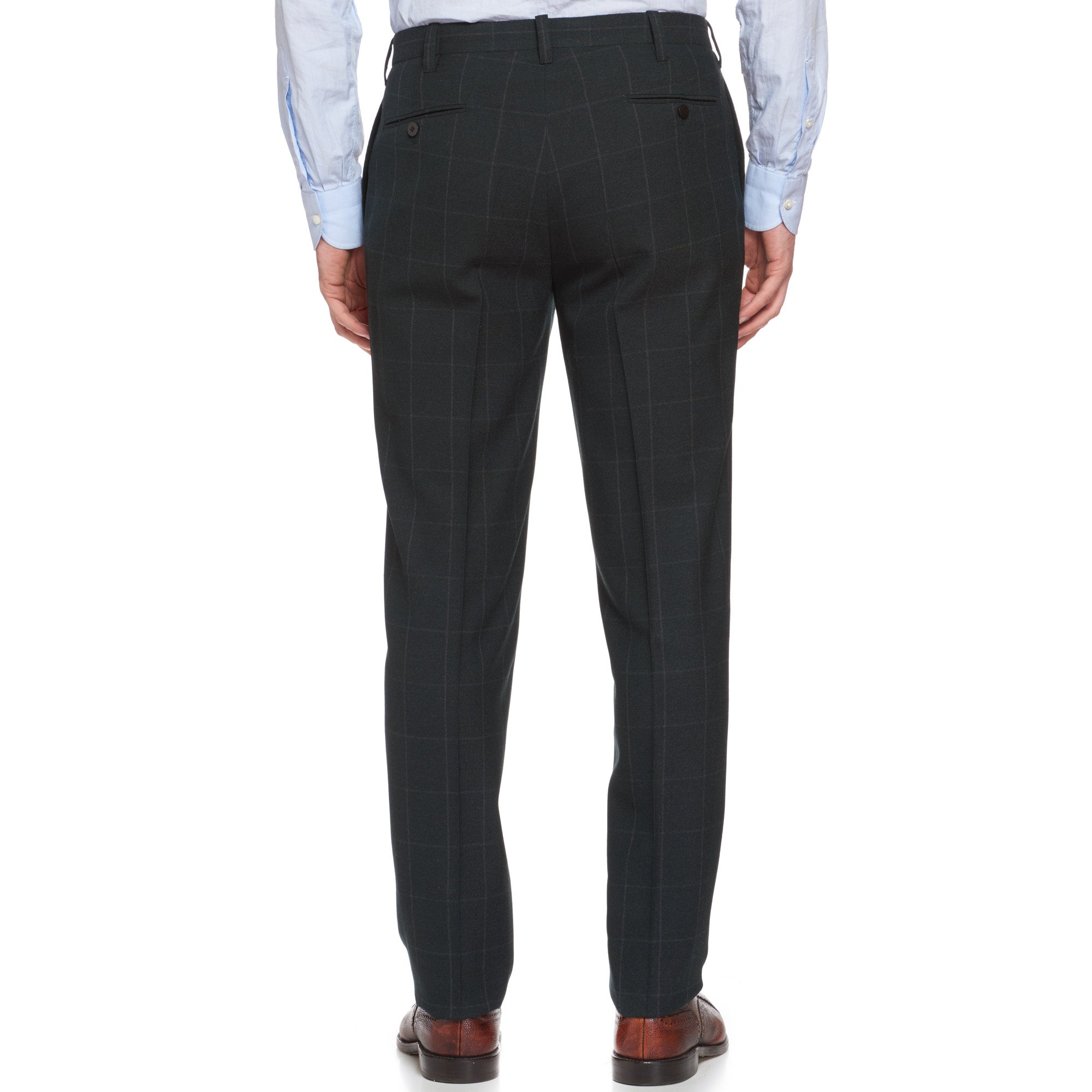 CESARE ATTOLINI Napoli Handmade Dark Green Plaid Wool Suit NEW CESARE ATTOLINI