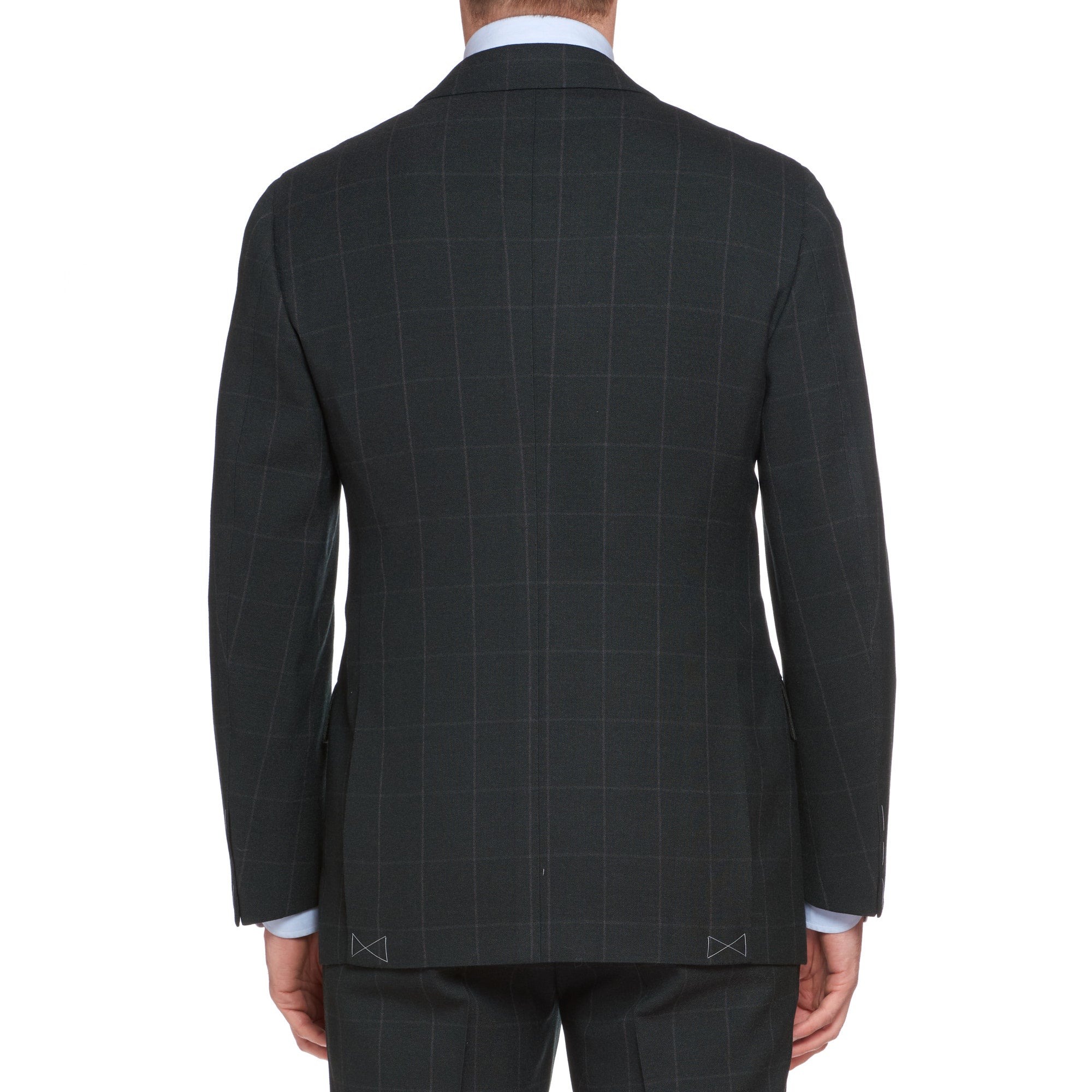 CESARE ATTOLINI Napoli Handmade Dark Green Plaid Wool Suit NEW CESARE ATTOLINI