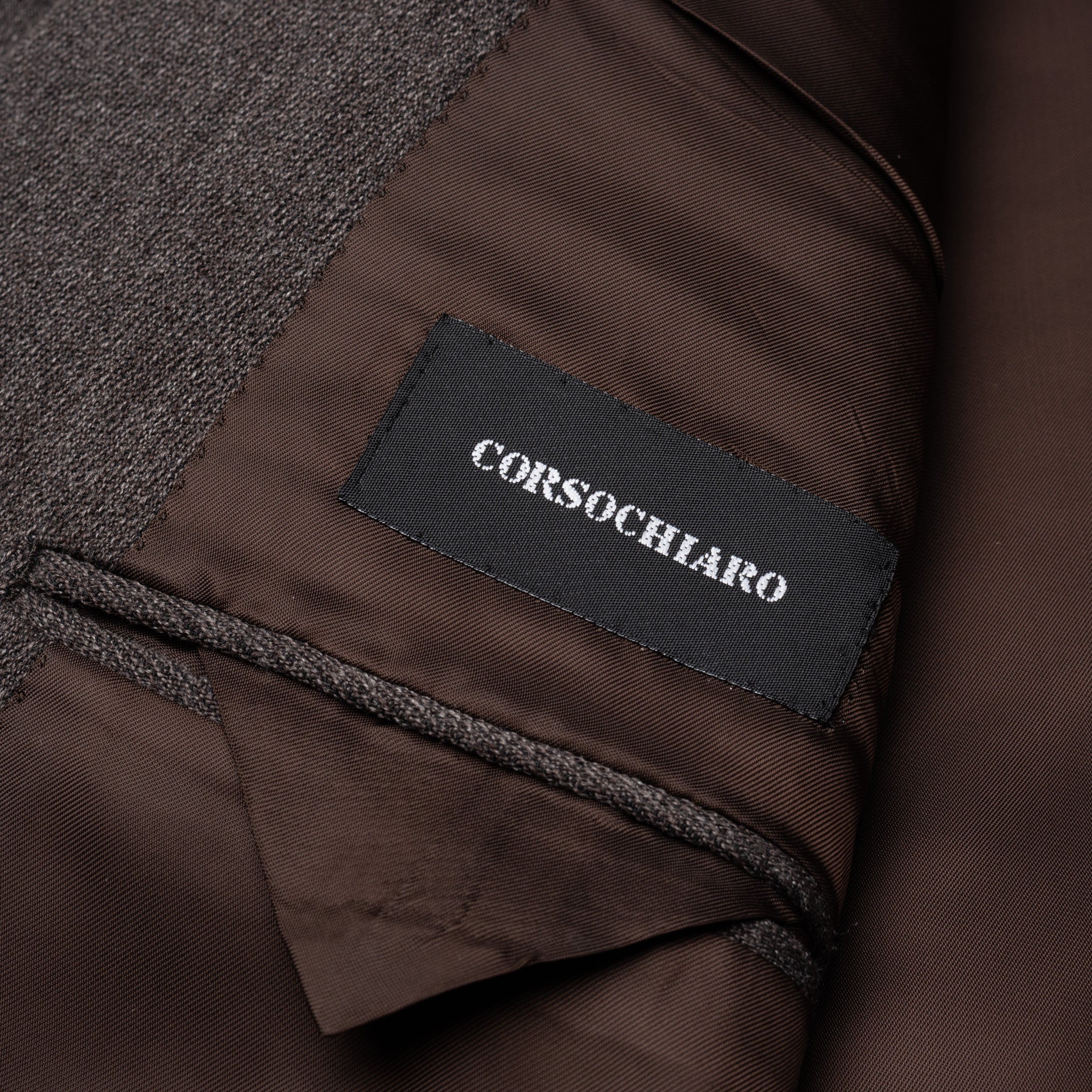 CORSOCHIARO by CASTANGIA Dark Brown Wool Suit EU 50 NEW US 40 CASTANGIA