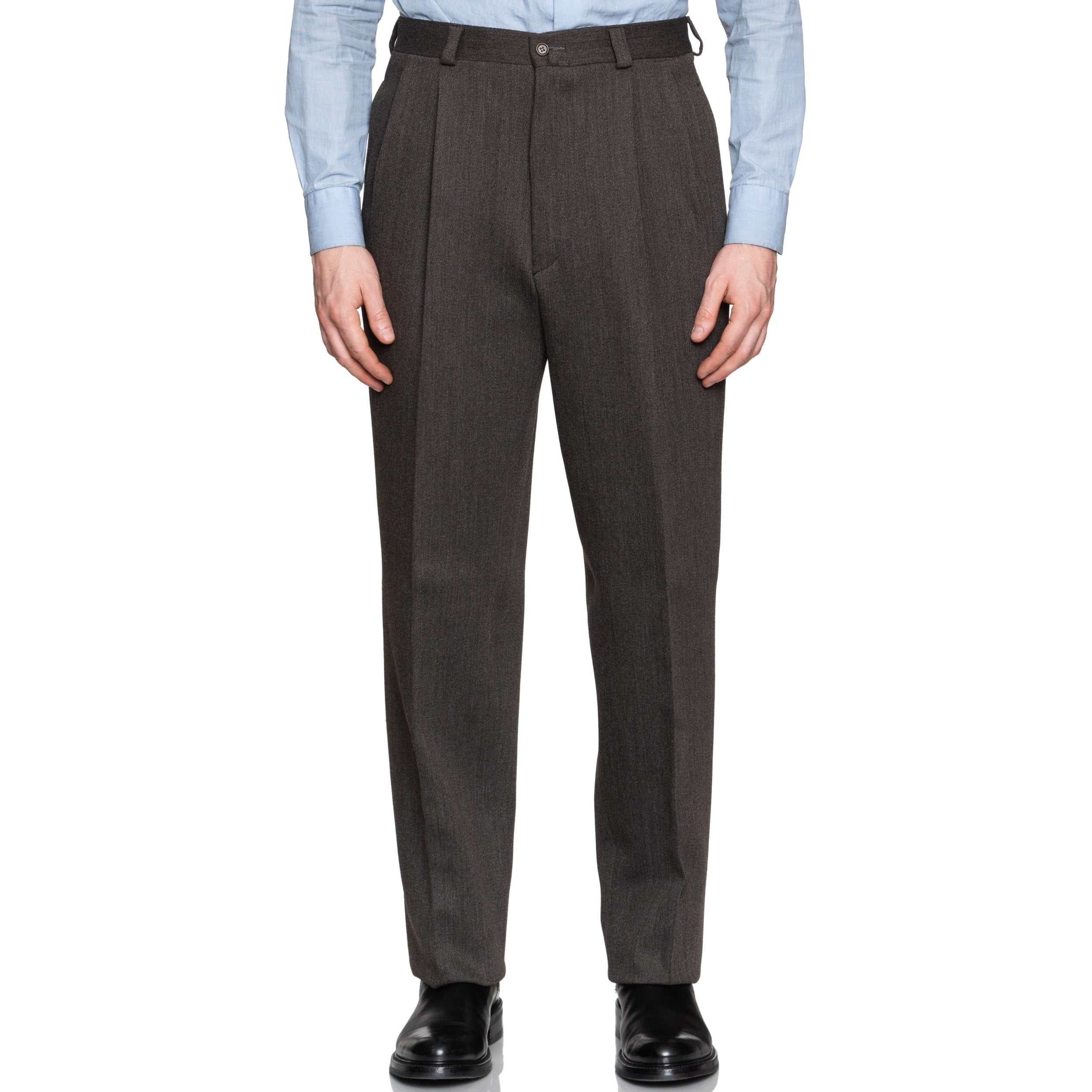 CORSOCHIARO by CASTANGIA Dark Brown Wool Suit EU 50 NEW US 40 CASTANGIA