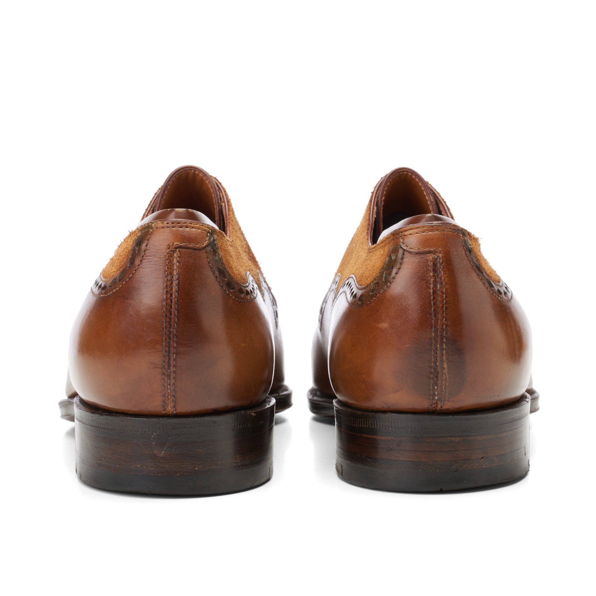 CORTHAY Paris "Wilfrid" Old Wood Calf Leather 5 Eyelet Oxford Shoes Size 7 Trees CORTHAY