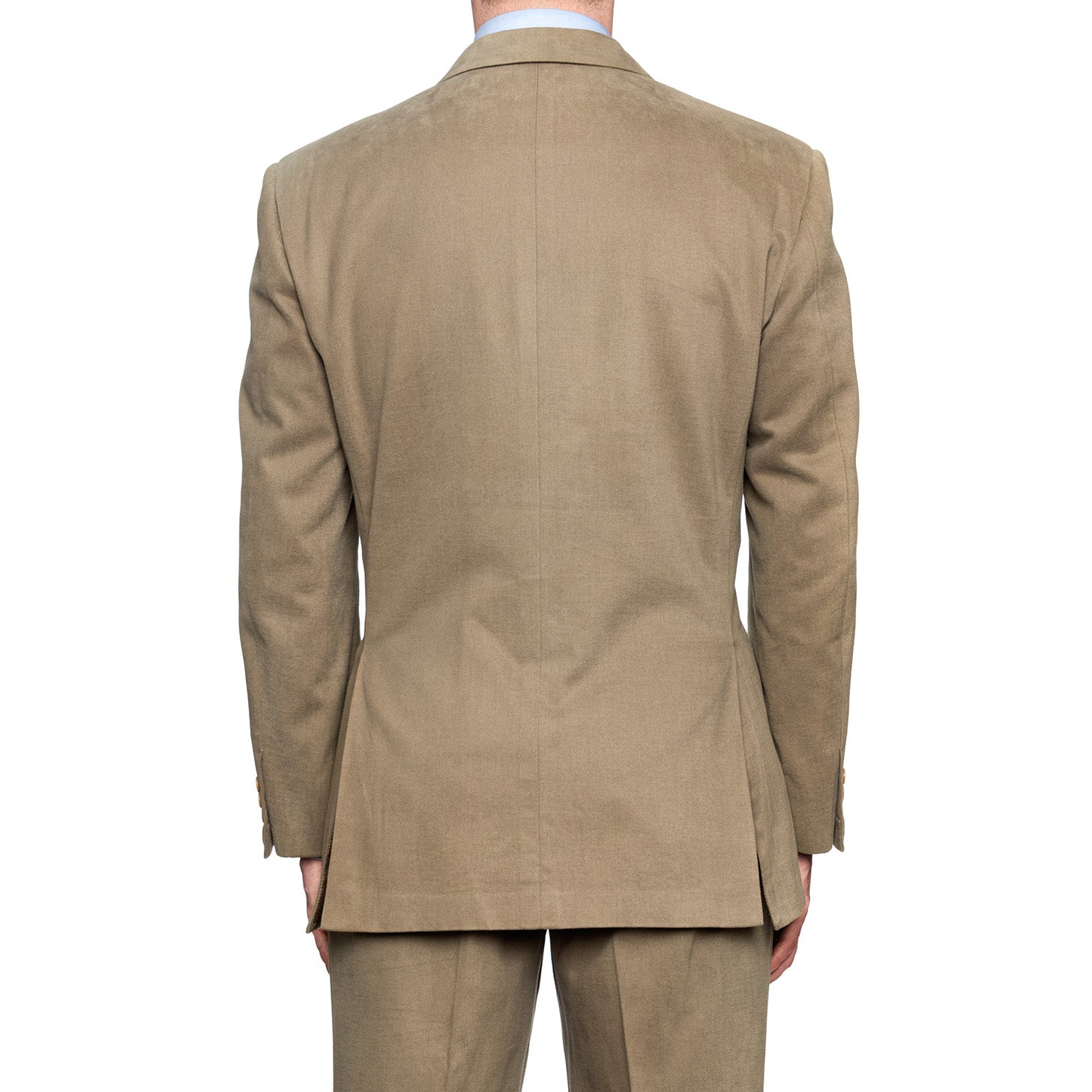 SARTORIA CASTANGIA Olive Twill Cotton Velvet Suit EU 50 NEW US 40 CASTANGIA