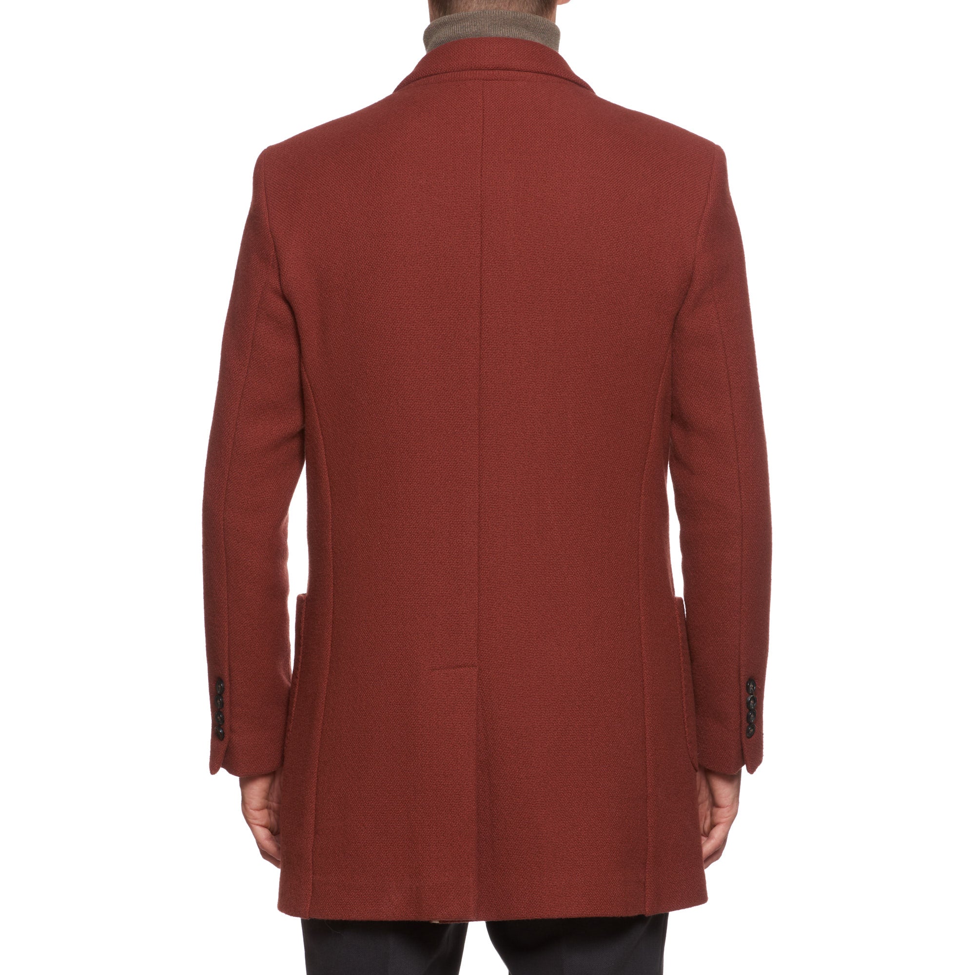 DAVID BROWN Brick Red Wool Hopsack Jacket Coat NEW Size M US 40 Slim Fit DAVID BROWN