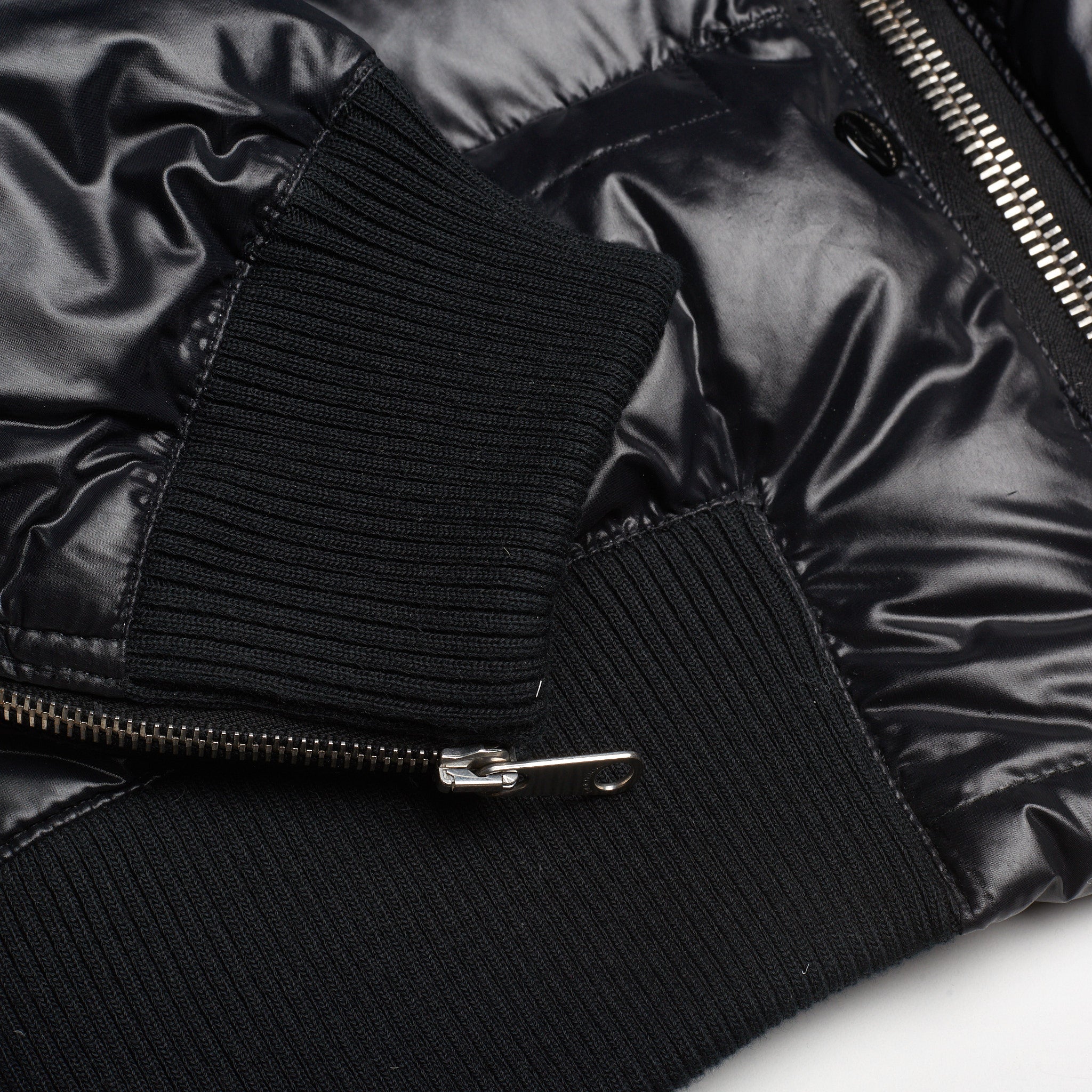 DIOR HOMME Black Down Biker Puffer Jacket EU 48 US S 8H 2008 DIOR