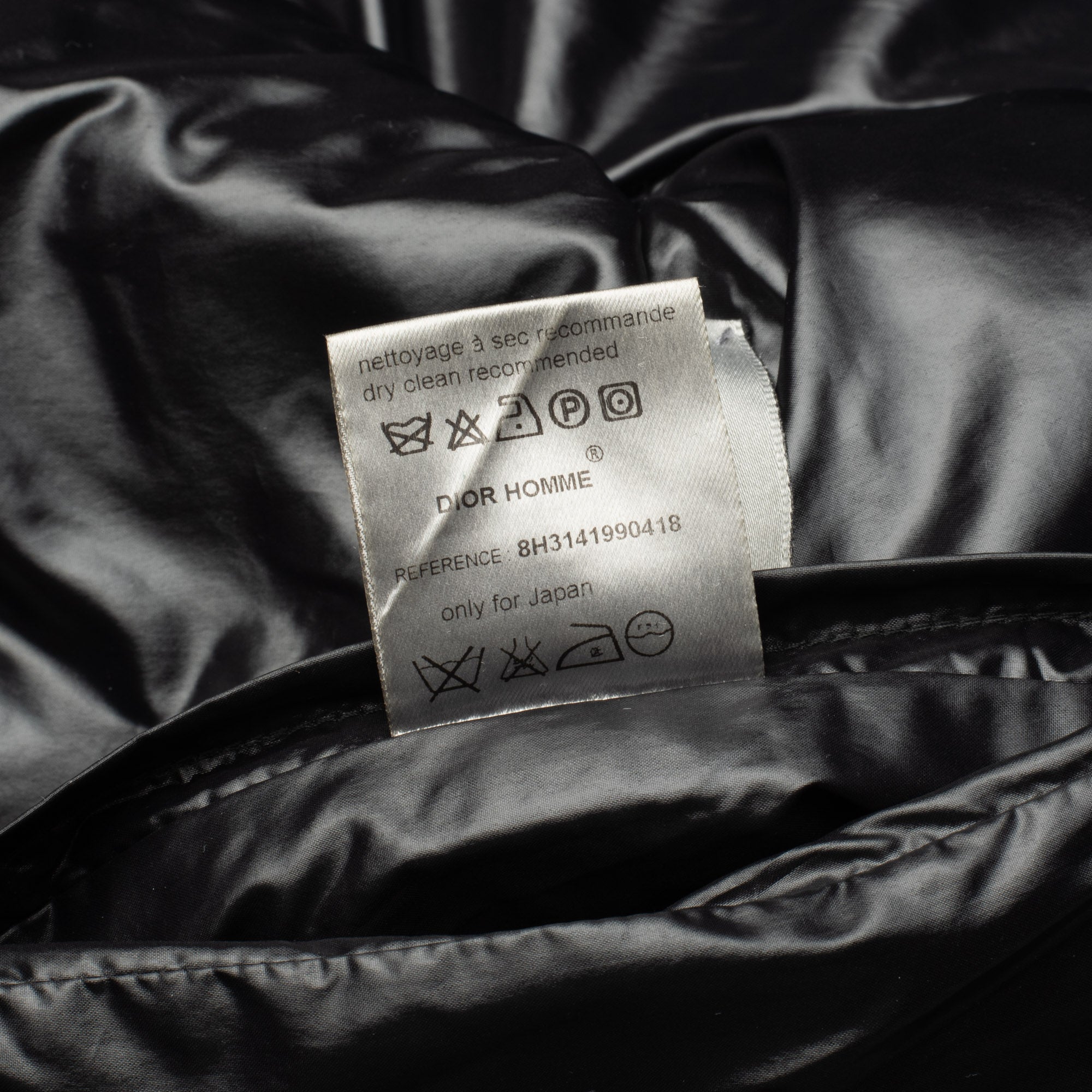 DIOR Homme Italy Black Goose Down Puffer Jacket Coat EU 50 US M 8H 2008 DIOR