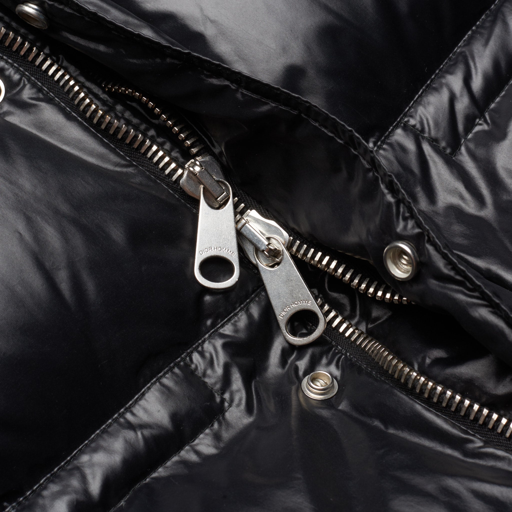 DIOR Homme Italy Black Goose Down Puffer Jacket Coat EU 50 US M 8H 2008 DIOR