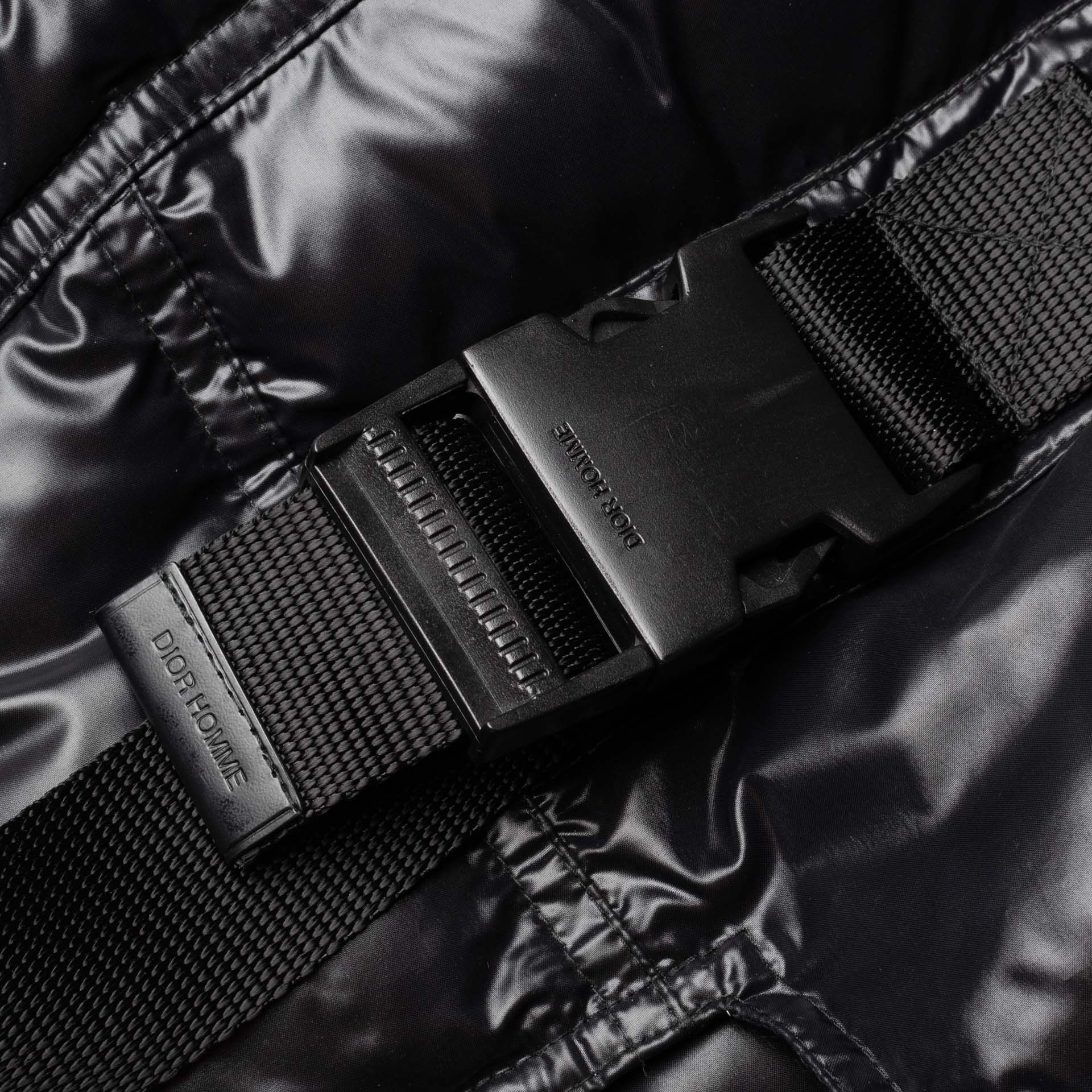 DIOR Homme SLIMANE Italy Black Down Biker Aviator Jacket 52 Collectors 2007 F/W DIOR