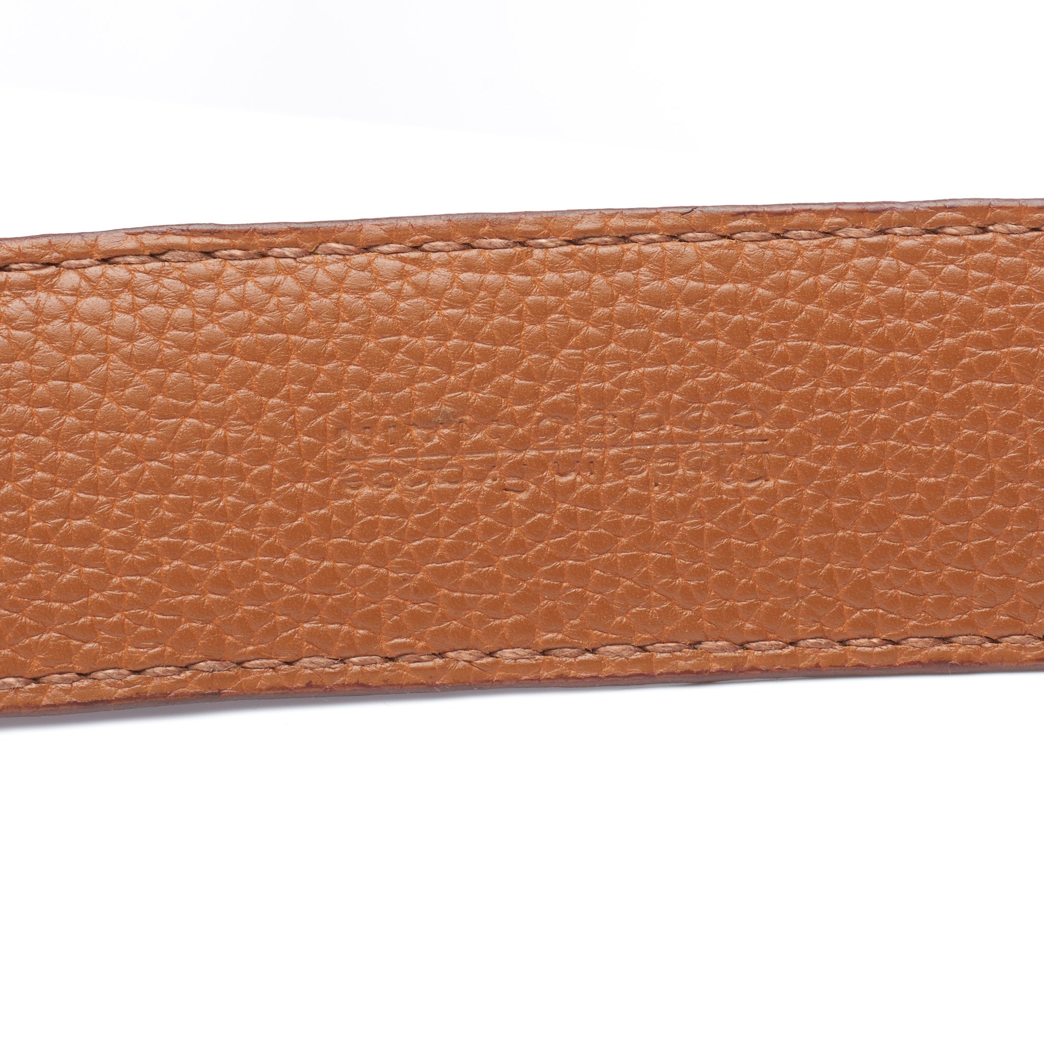 DURET Paris Tan Croco Crocodile Belt with Art Deco Buckle 37" 95cm DURET