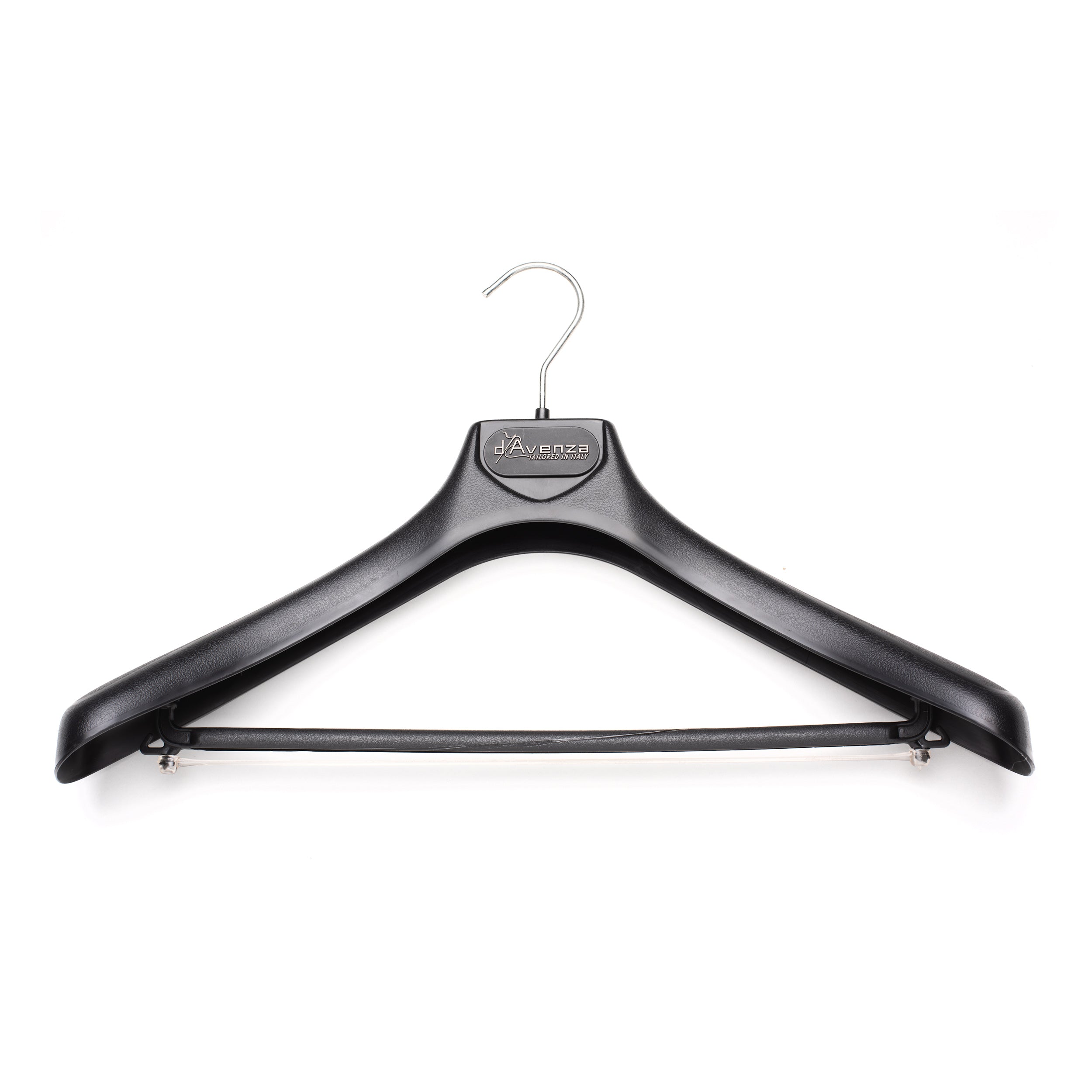 D'AVENZA Black Plastic Lightweight Suit Hanger Set of 5 D'AVENZA