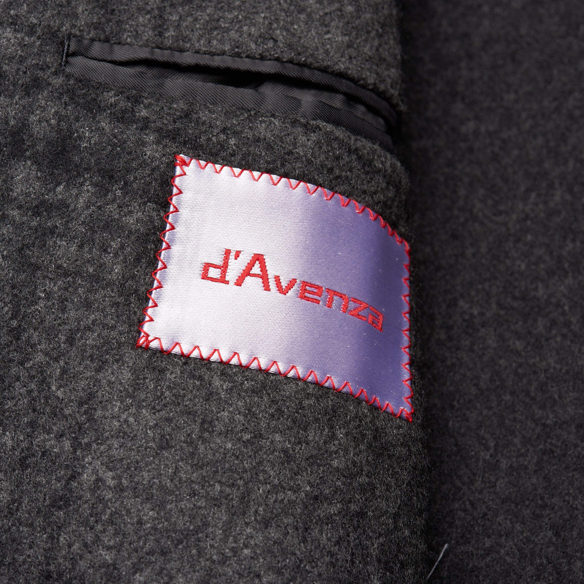 D'AVENZA Handmade Gray Plaid Wool Flannel Unlined Coat EU 50 NEW US 40 D'AVENZA