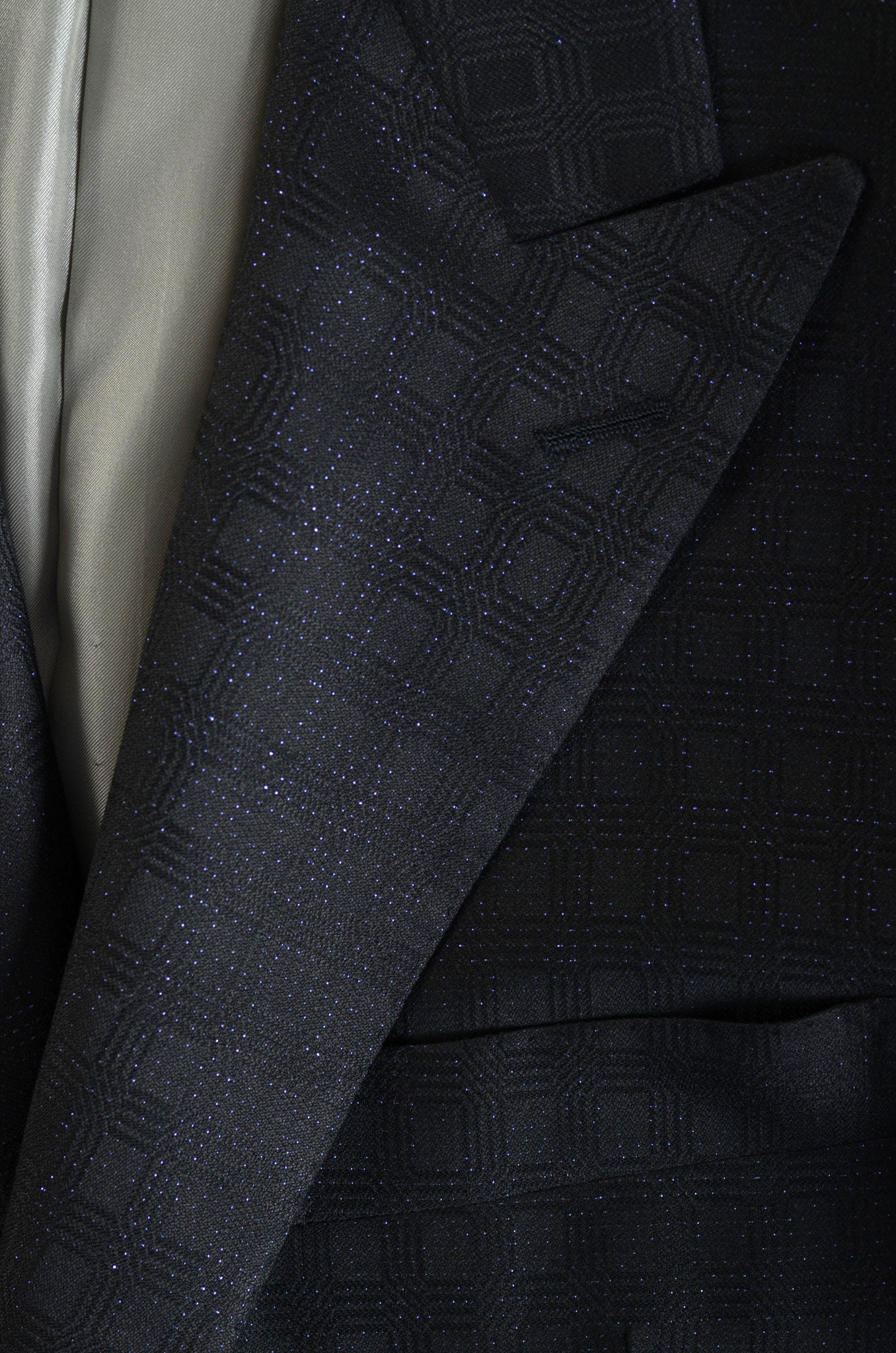 D'AVENZA for Damiani Black Wool Peak Lapel Dinner Formal Jacket EU 52 NEW US 42 D'AVENZA