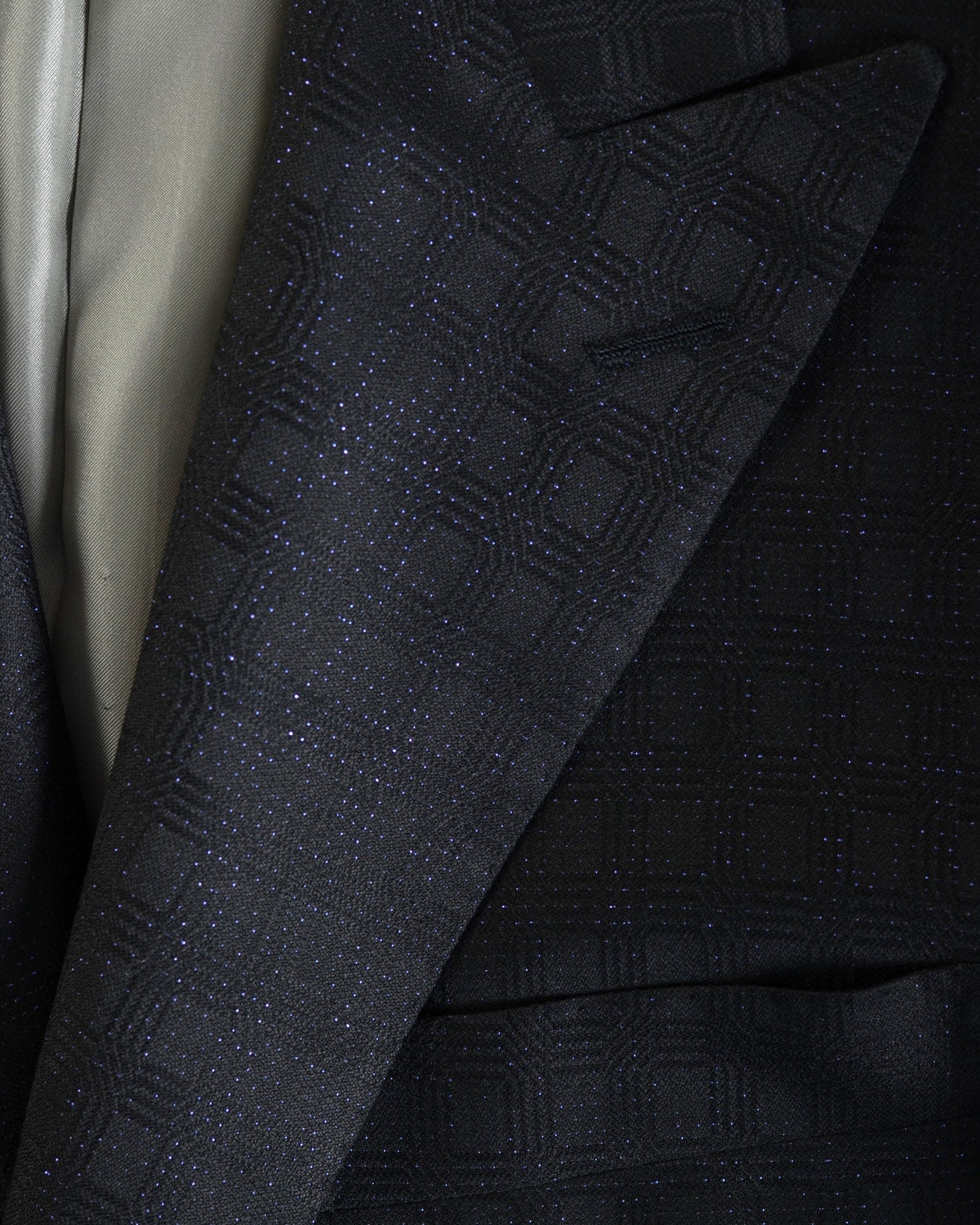 D'AVENZA for Damiani Black Wool Peak Lapel Dinner Formal Jacket EU 52 NEW US 42 D'AVENZA