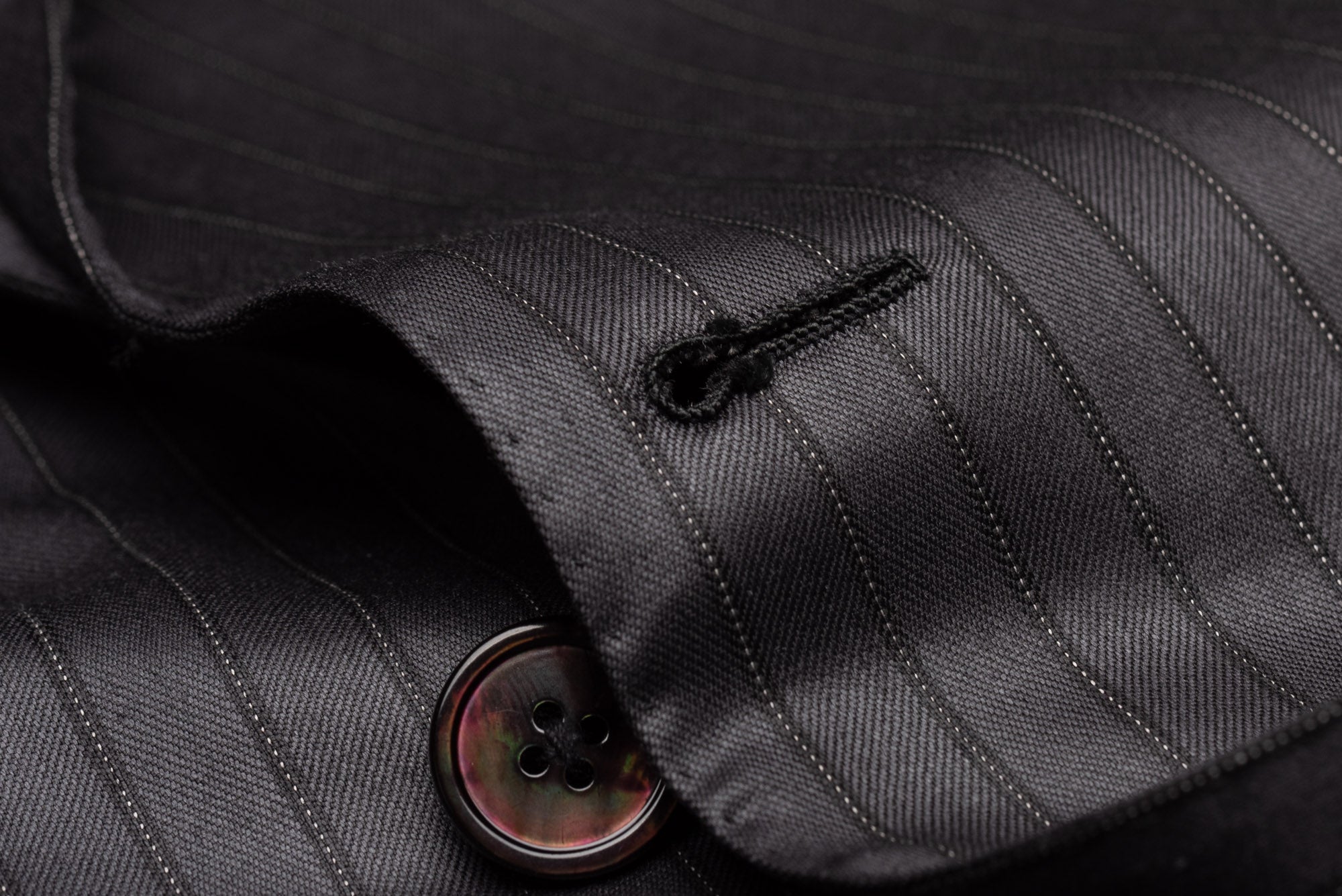 D'AVENZA Roma For MIOZZI Handmade Gray Striped Wool Suit EU 50 NEW US 40 D'AVENZA