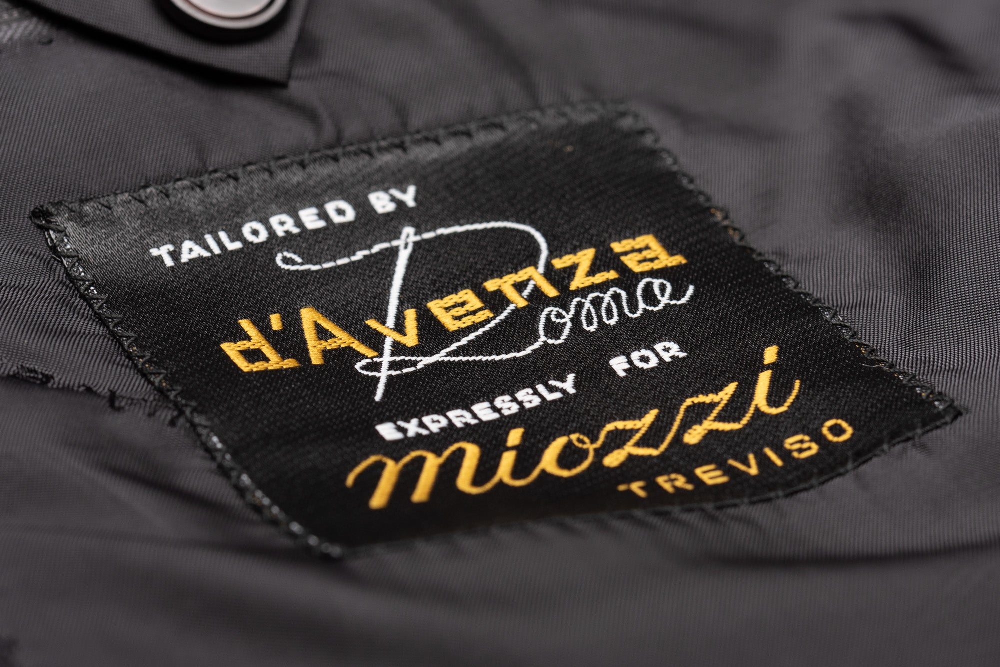 D'AVENZA Roma For MIOZZI Handmade Gray Striped Wool Suit EU 50 NEW US 40 D'AVENZA