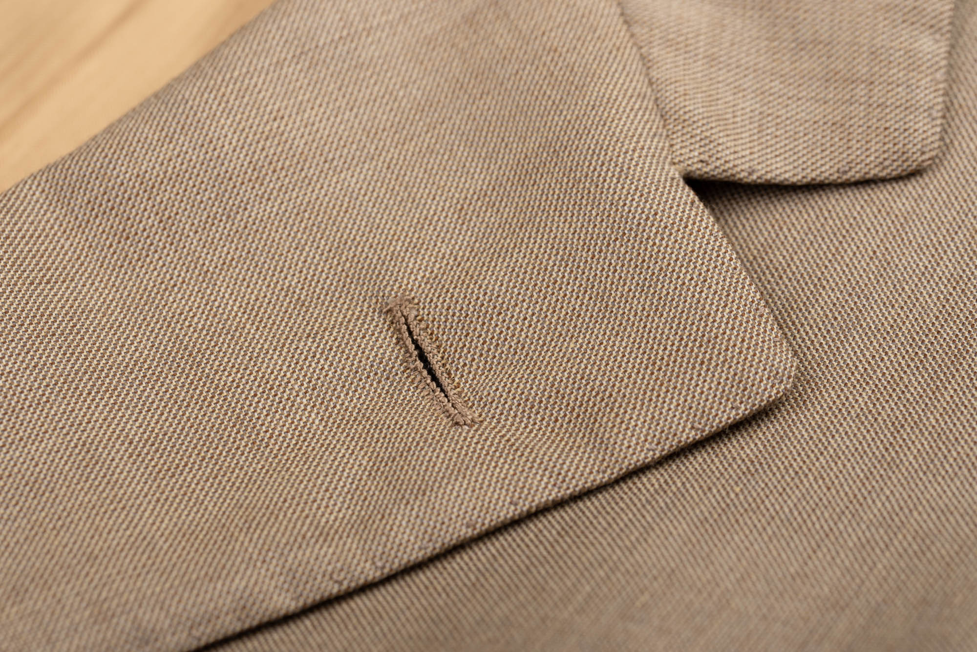D'AVENZA Roma Handmade Beige Wool Suit EU 50 NEW US 40 Long D'AVENZA