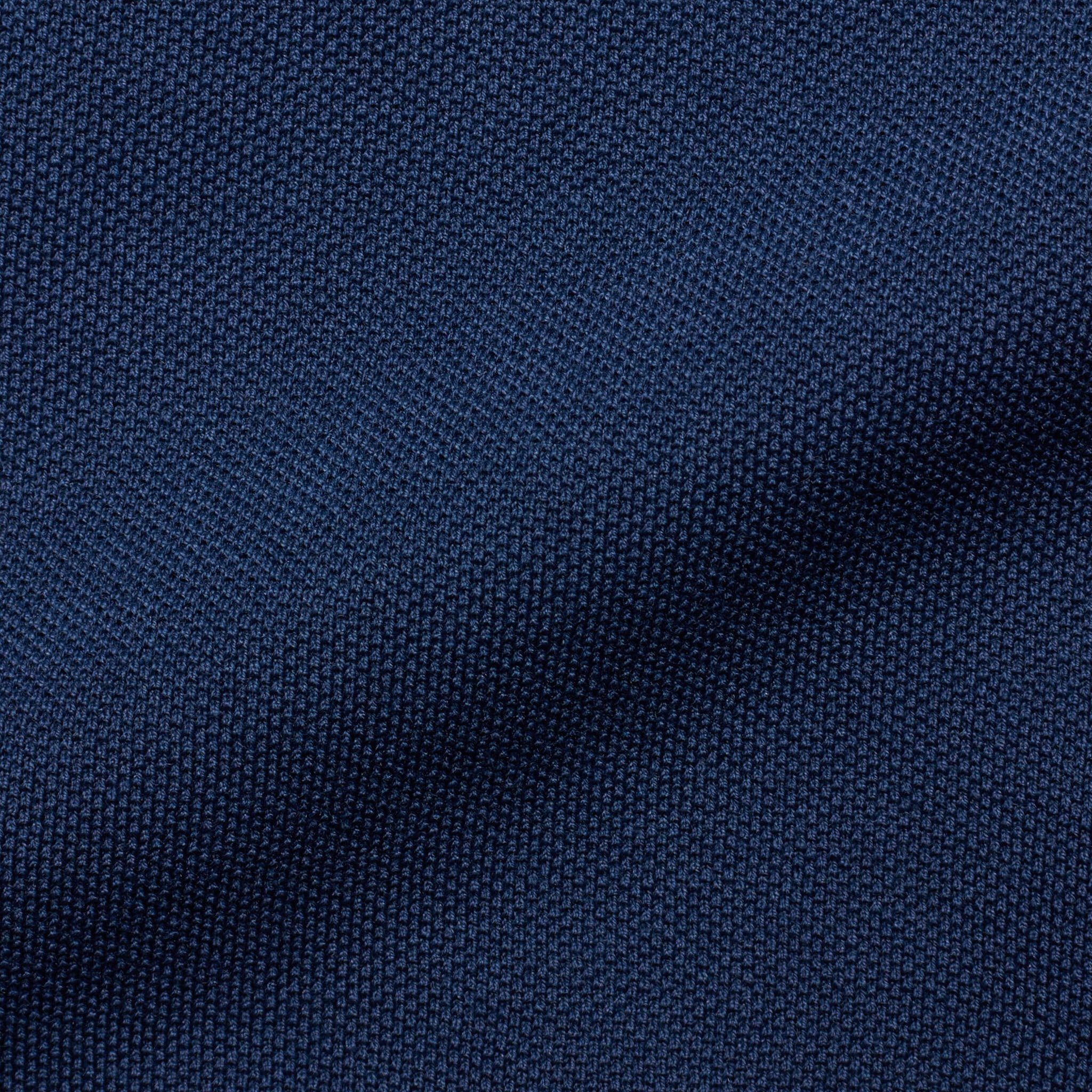 FEDELI 34 LAB Navy Blue Cotton Pique Long Sleeve Polo Shirt EU 46 NEW US XS FEDELI