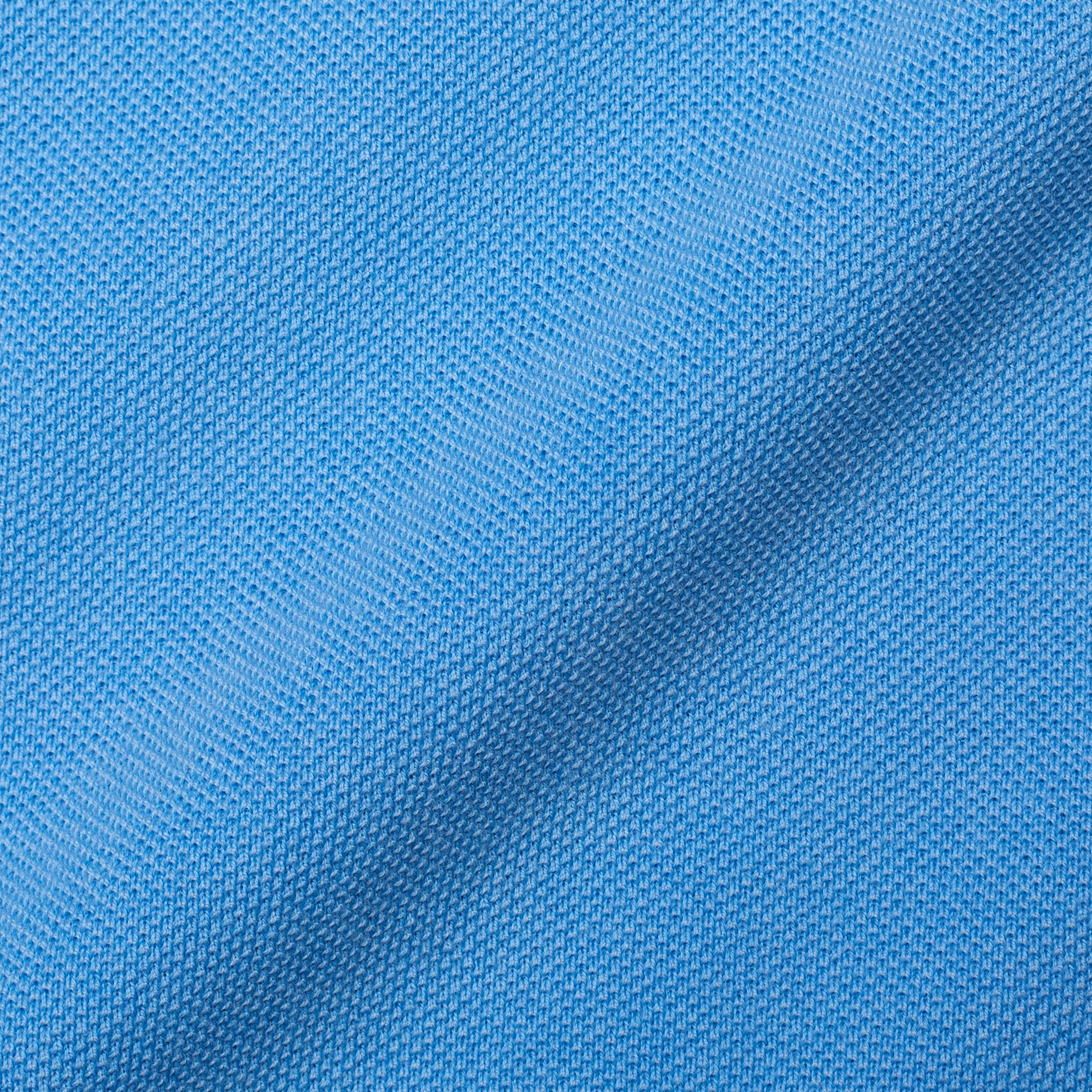 FEDELI 34 LAB "North" Blue Cotton Pique Short Sleeve Polo Shirt EU 48 NEW US S FEDELI