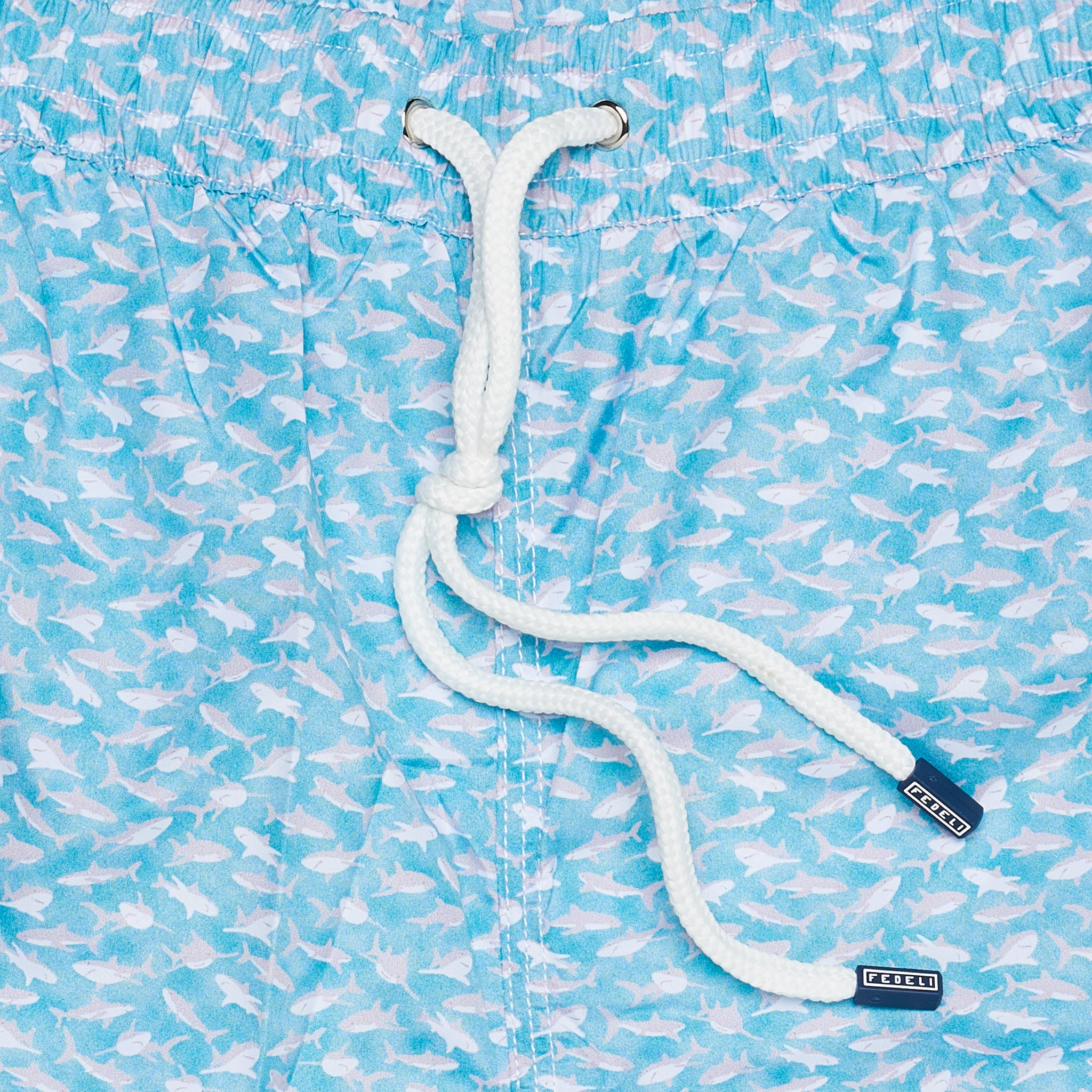 FEDELI Blue Dolphins Printed Madeira Airstop Swim Shorts Trunks NEW Size 3XL FEDELI