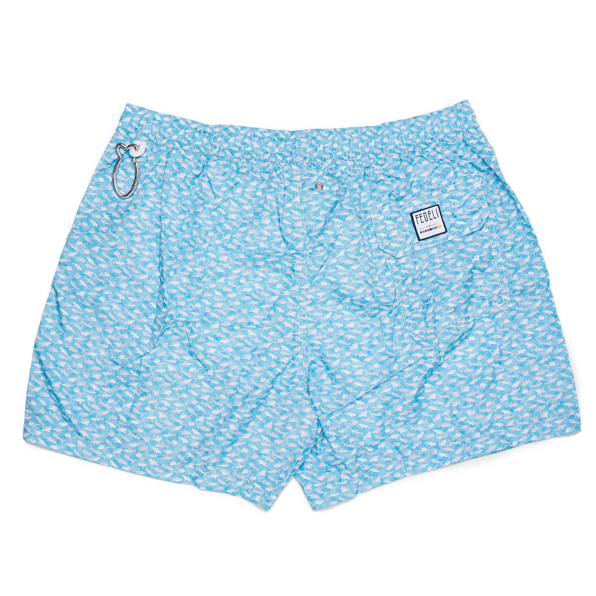 FEDELI Blue Dolphins Printed Madeira Airstop Swim Shorts Trunks NEW Size 3XL FEDELI