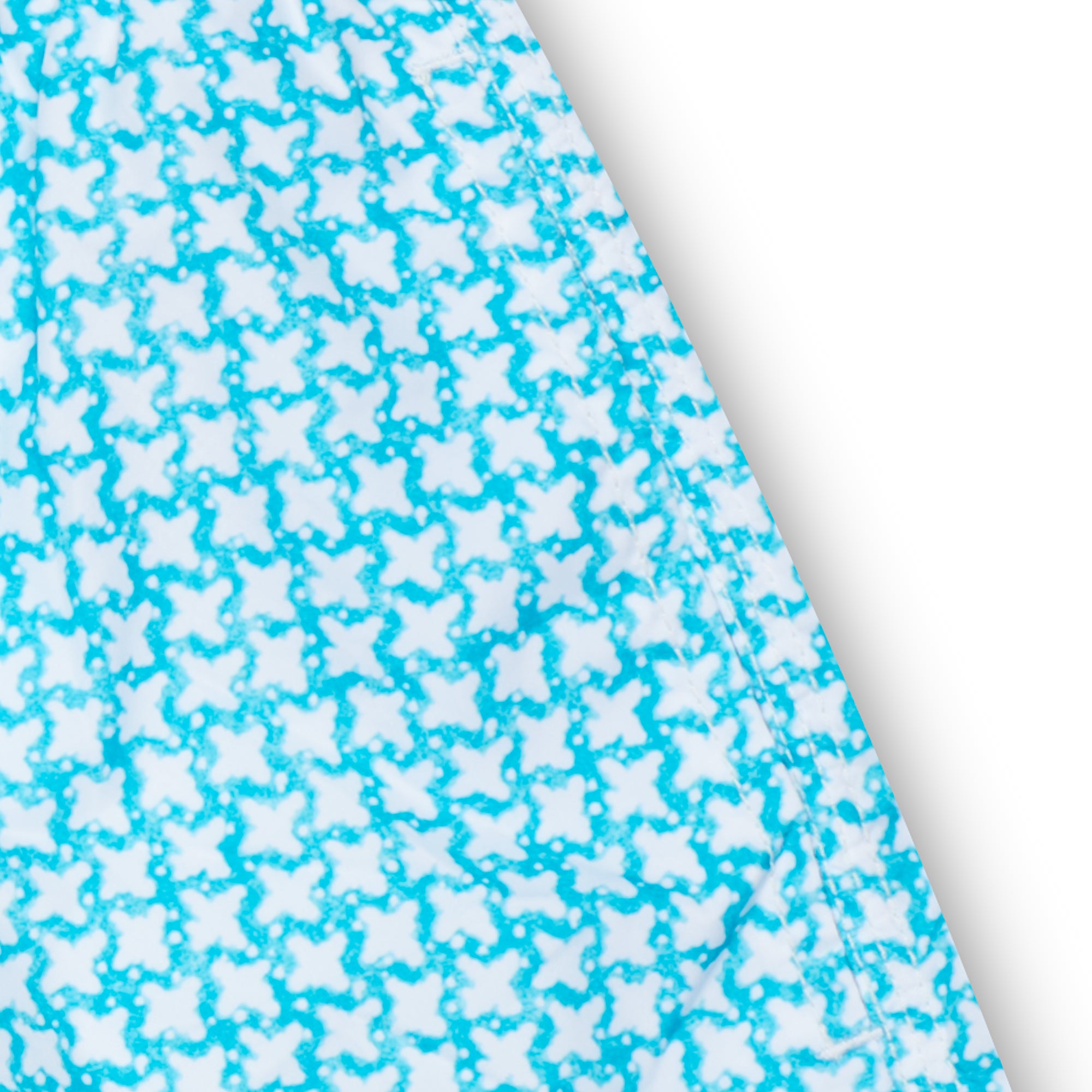 FEDELI Blue-White Geometric Printed Madeira Airstop Swim Shorts Trunks NEW 2XL FEDELI