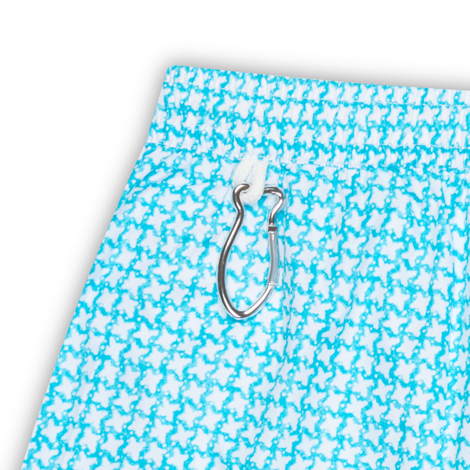 FEDELI Blue-White Geometric Printed Madeira Airstop Swim Shorts Trunks NEW 2XL FEDELI