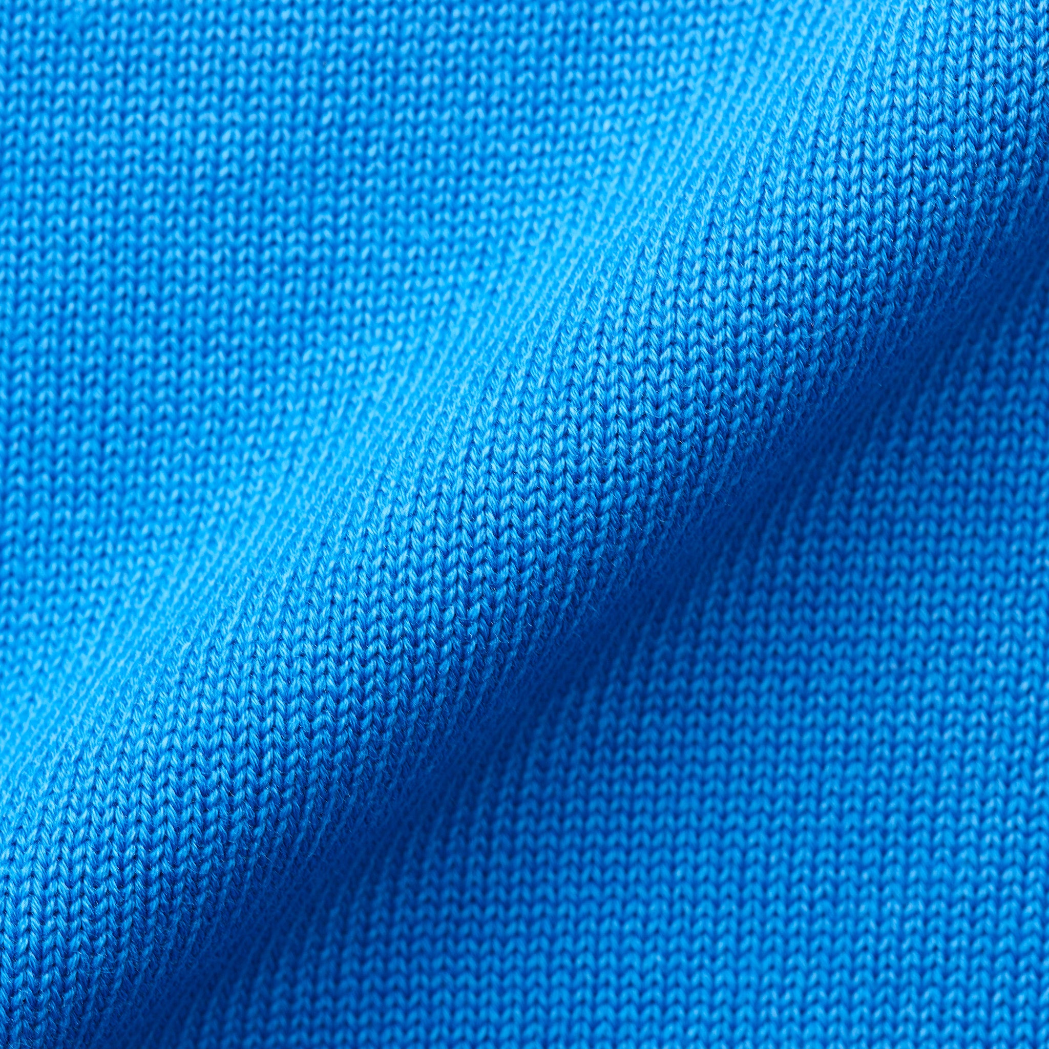 FEDELI Blue Cotton Raglan Sleeve Crewneck Sweater NEW XL FEDELI