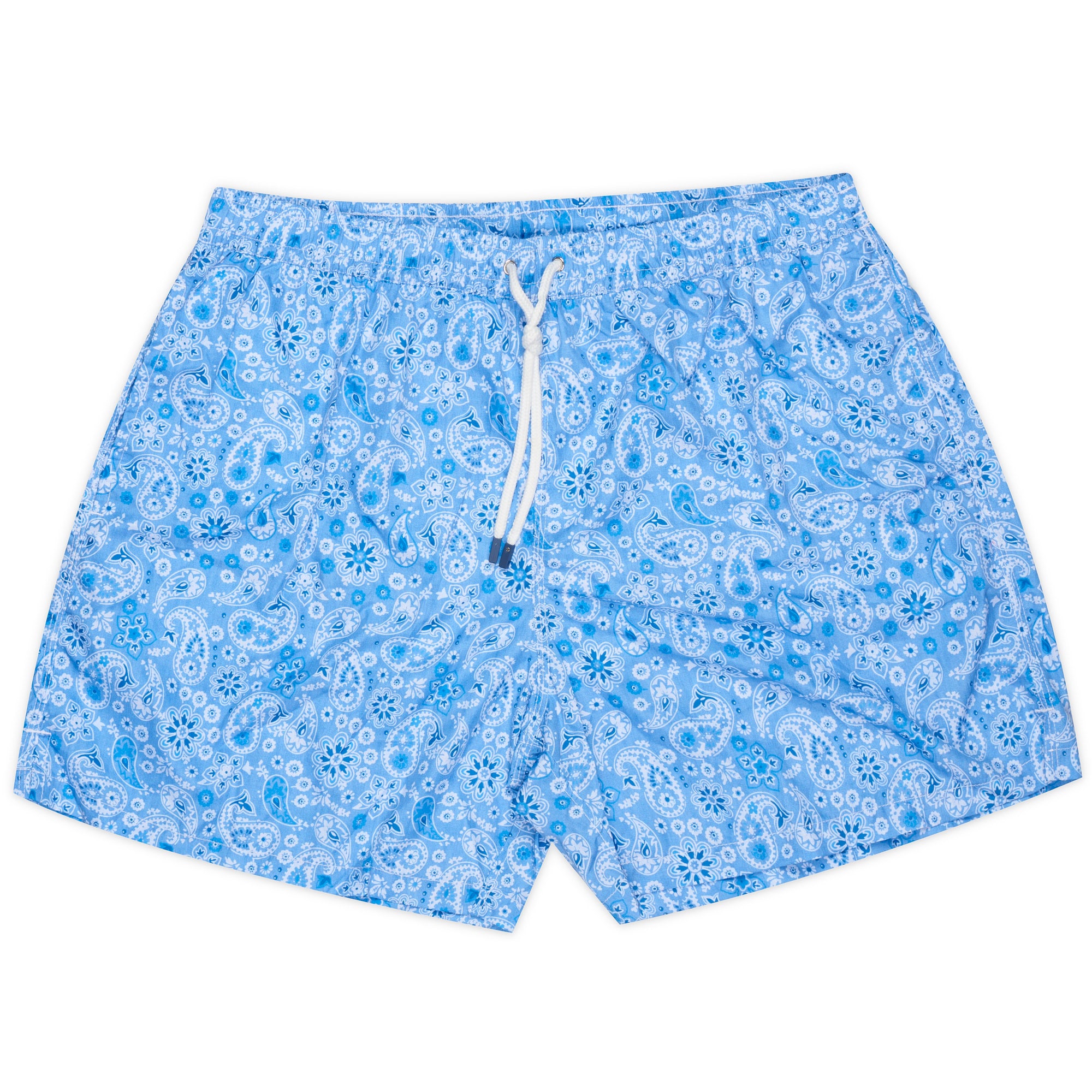 FEDELI Blue Floral Paisley Printed Madeira Airstop Swim Shorts Trunks NEW 3XL FEDELI