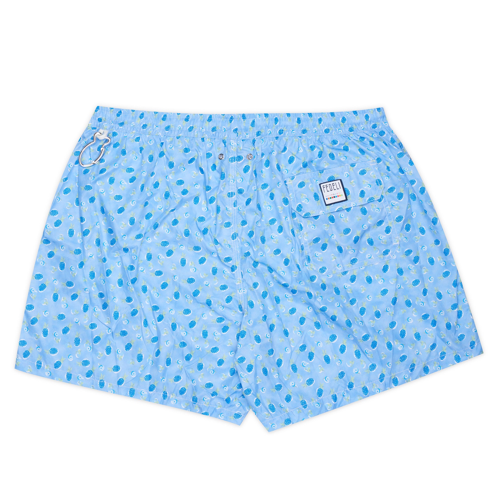 FEDELI Blue Fruit Print Madeira Airstop Swim Shorts Trunks NEW Size 3XL FEDELI