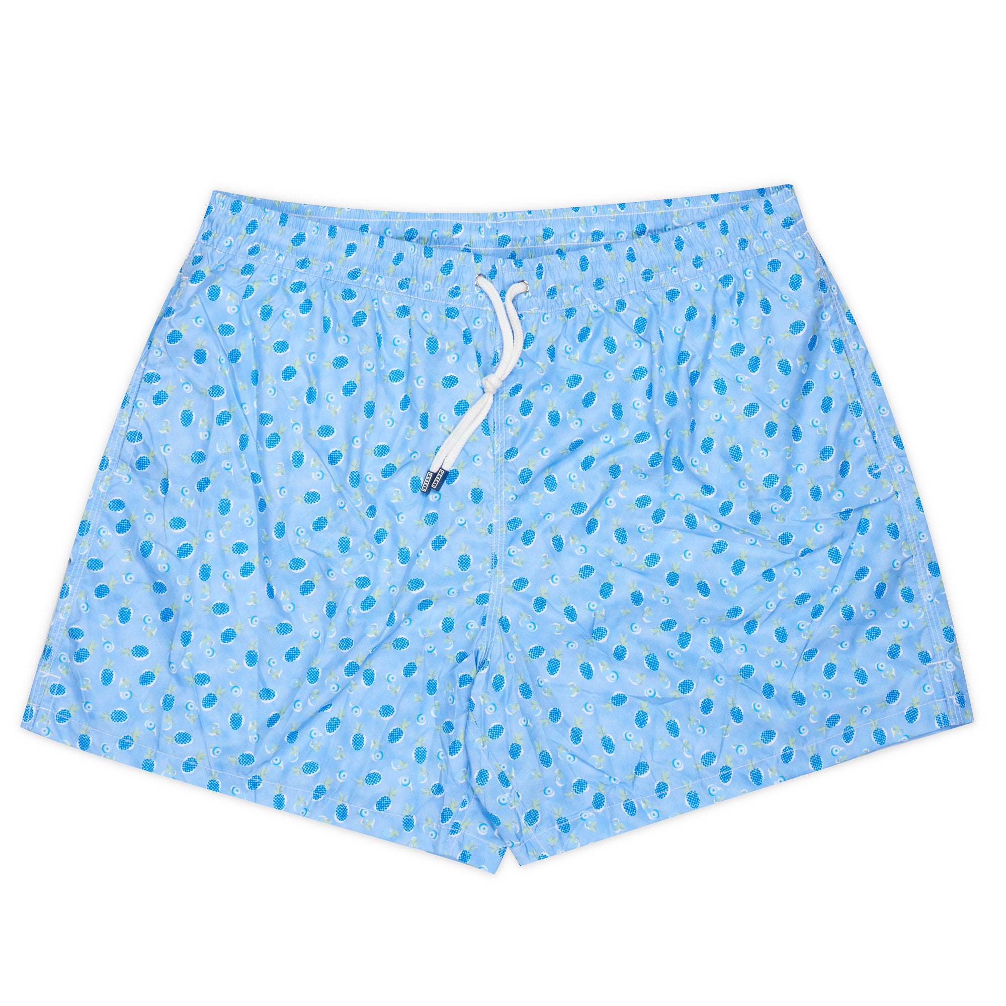 FEDELI Blue Fruit Print Madeira Airstop Swim Shorts Trunks NEW Size 3XL FEDELI