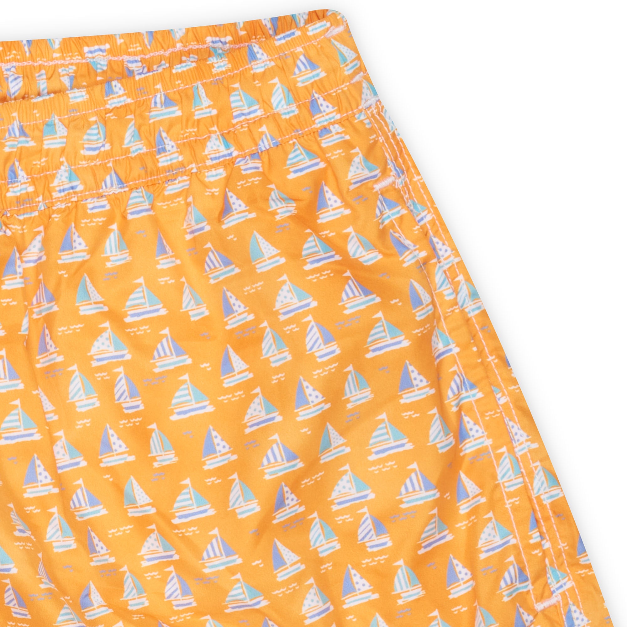 FEDELI Orange Sailboat Printed Madeira Airstop Swim Shorts Trunks NEW XL FEDELI