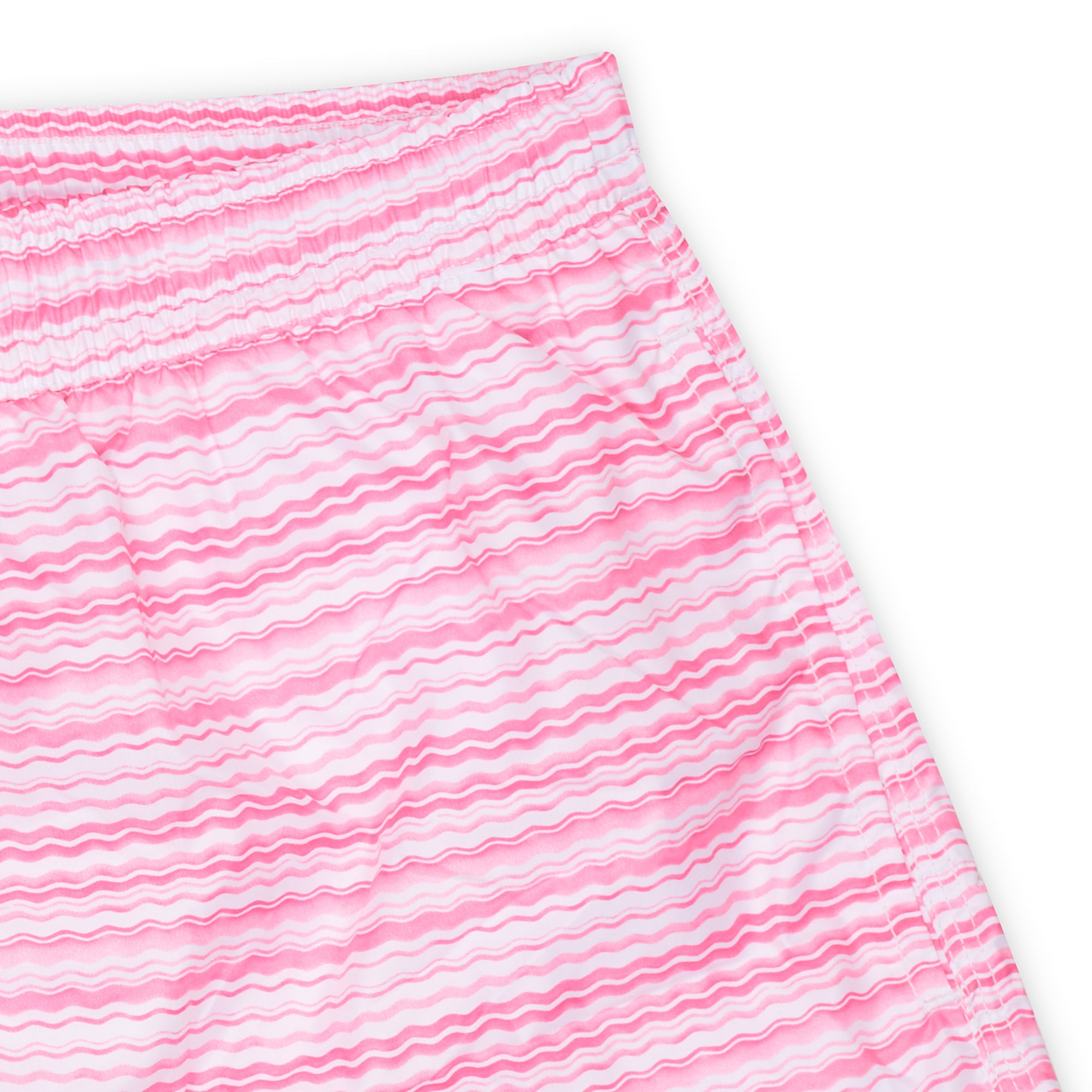 FEDELI Pink-White Wavy Striped Madeira Airstop Swim Shorts Trunks NEW FEDELI