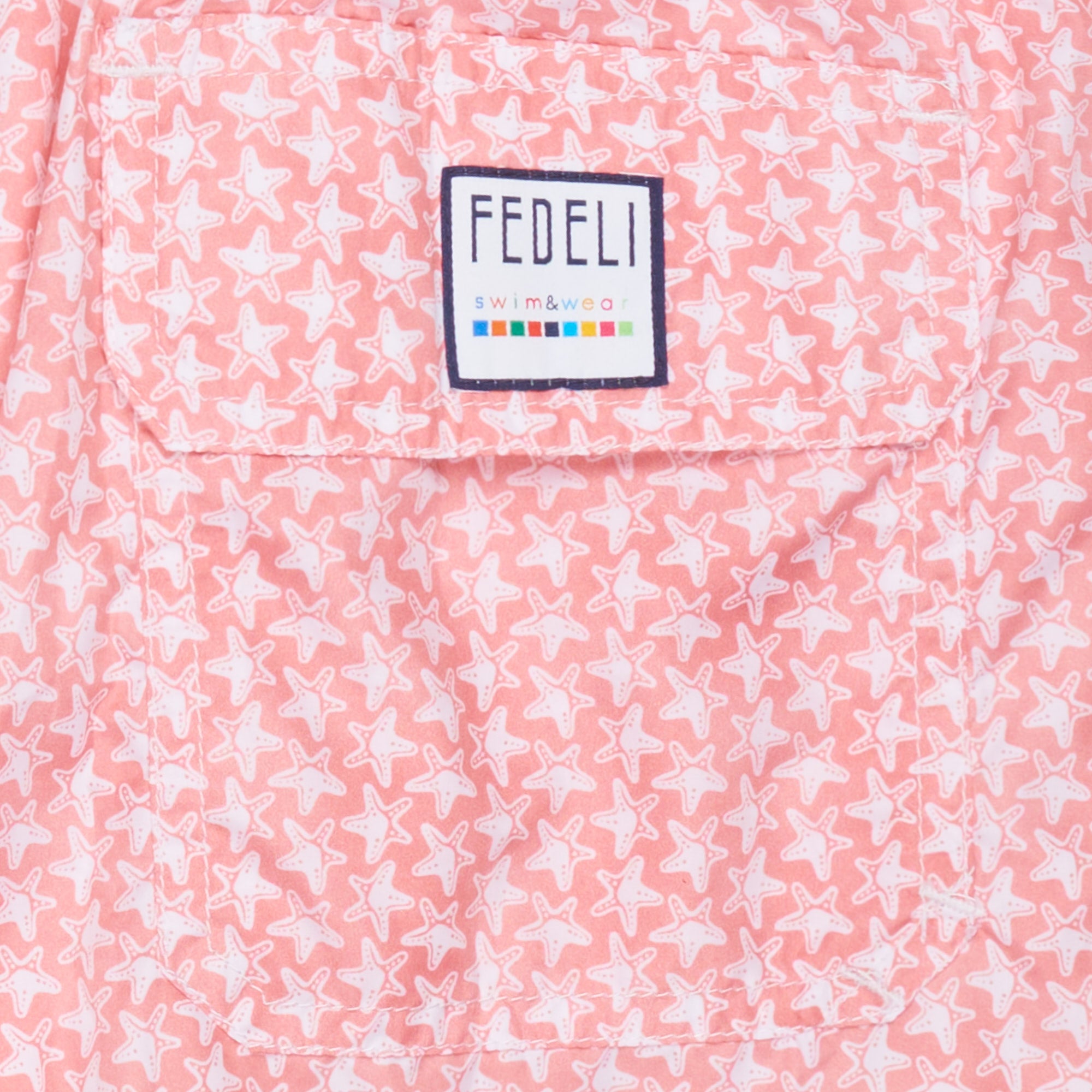 FEDELI Salmon Starfish Printed Madeira Airstop Swim Shorts Trunks NEW 3XL FEDELI