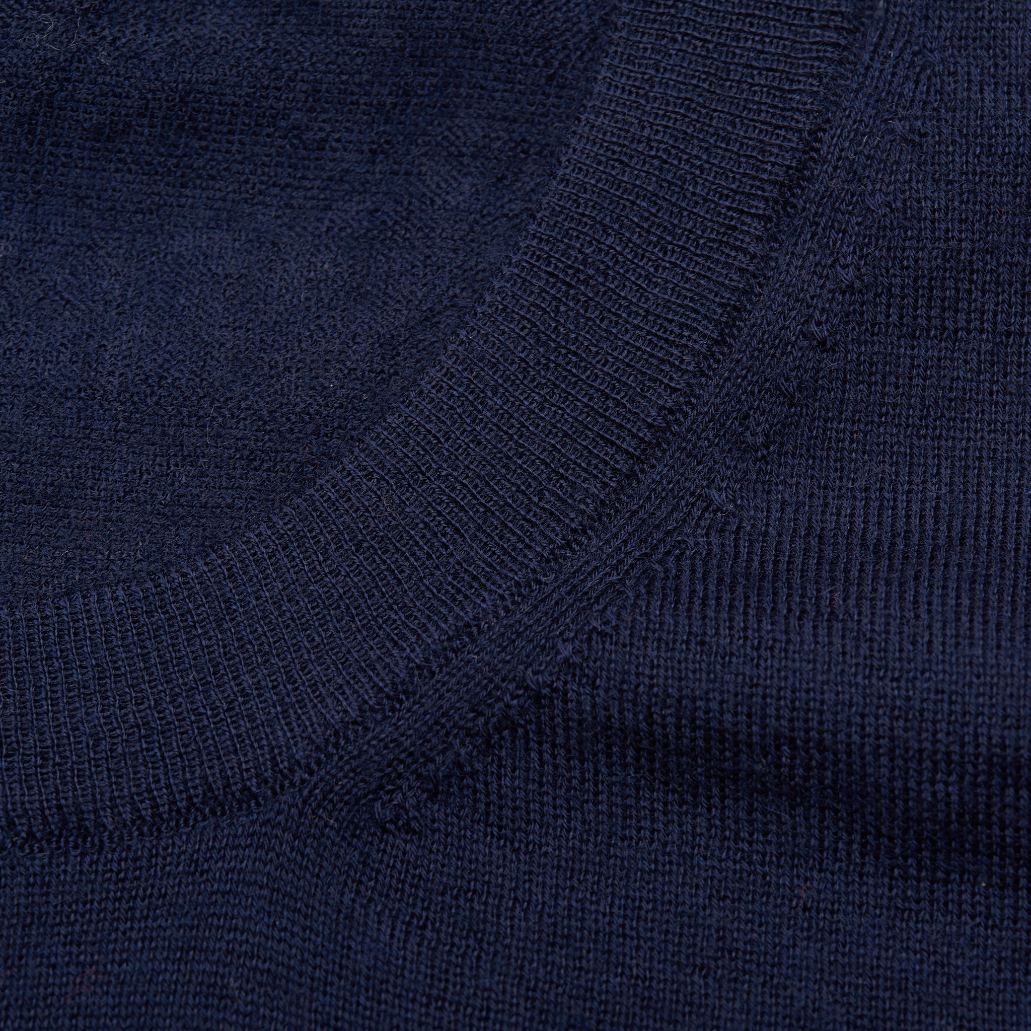 FEDELI Navy Blue Cashmere Crewneck Sweater EU 60 NEW US 4XL FEDELI