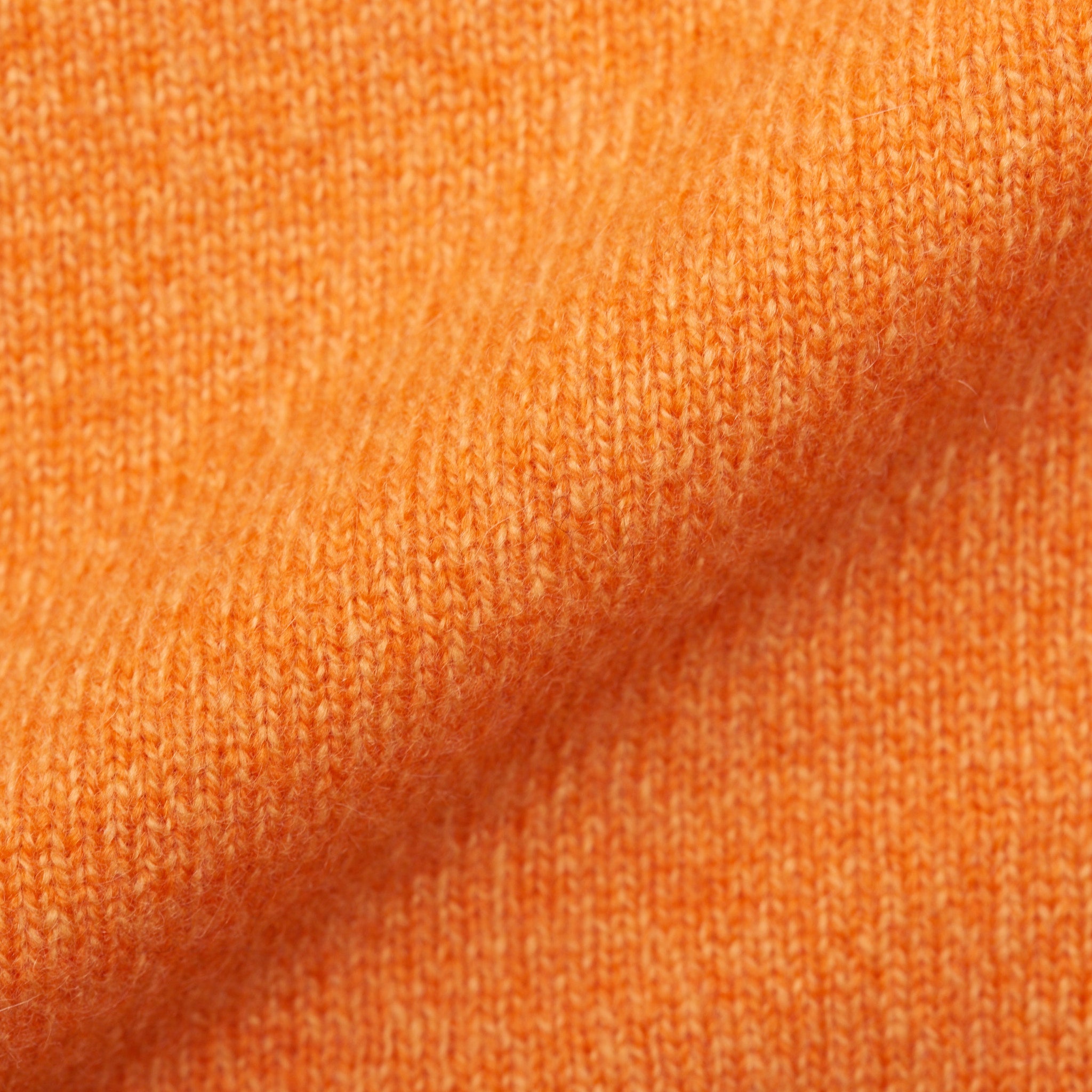 FEDELI Orange Cashmere Raglan Sleeves Crewneck Sweater EU 56 NEW US XXL FEDELI