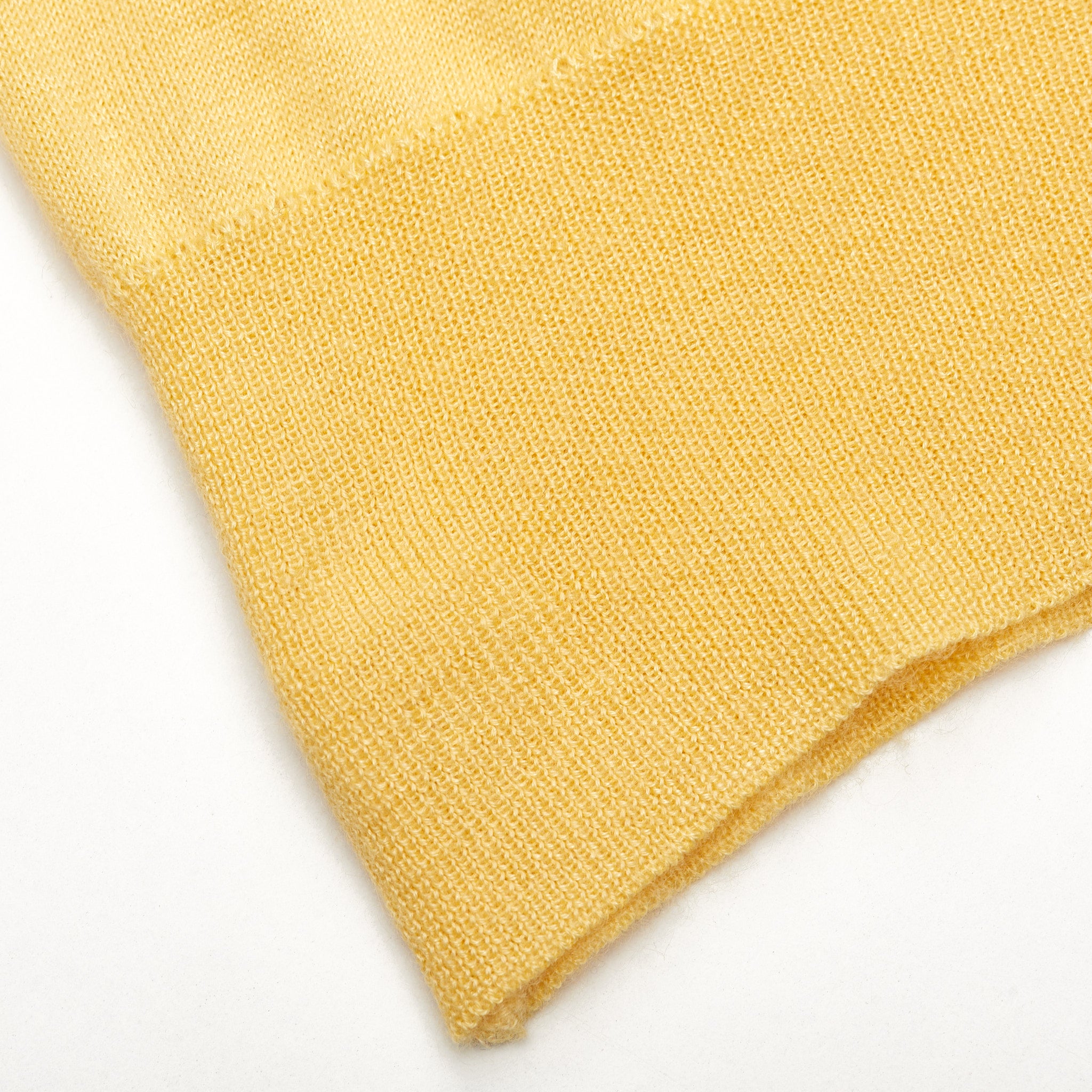 FEDELI Yellow Cashmere-Silk V-Neck Sleeveless Sweater EU 48 NEW US S FEDELI