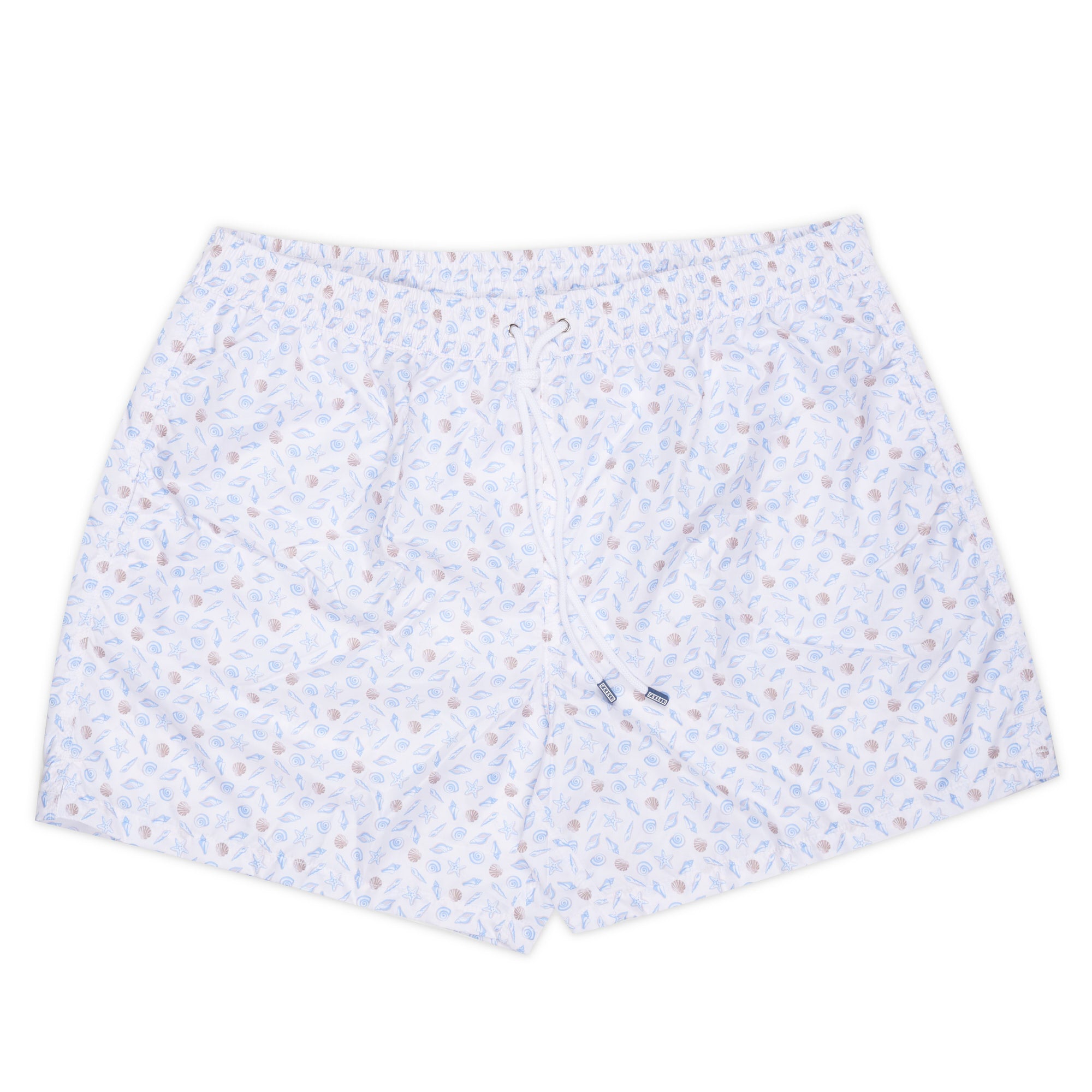 FEDELI White Fossils Printed Madeira Airstop Swim Shorts Trunks NEW 3XL FEDELI