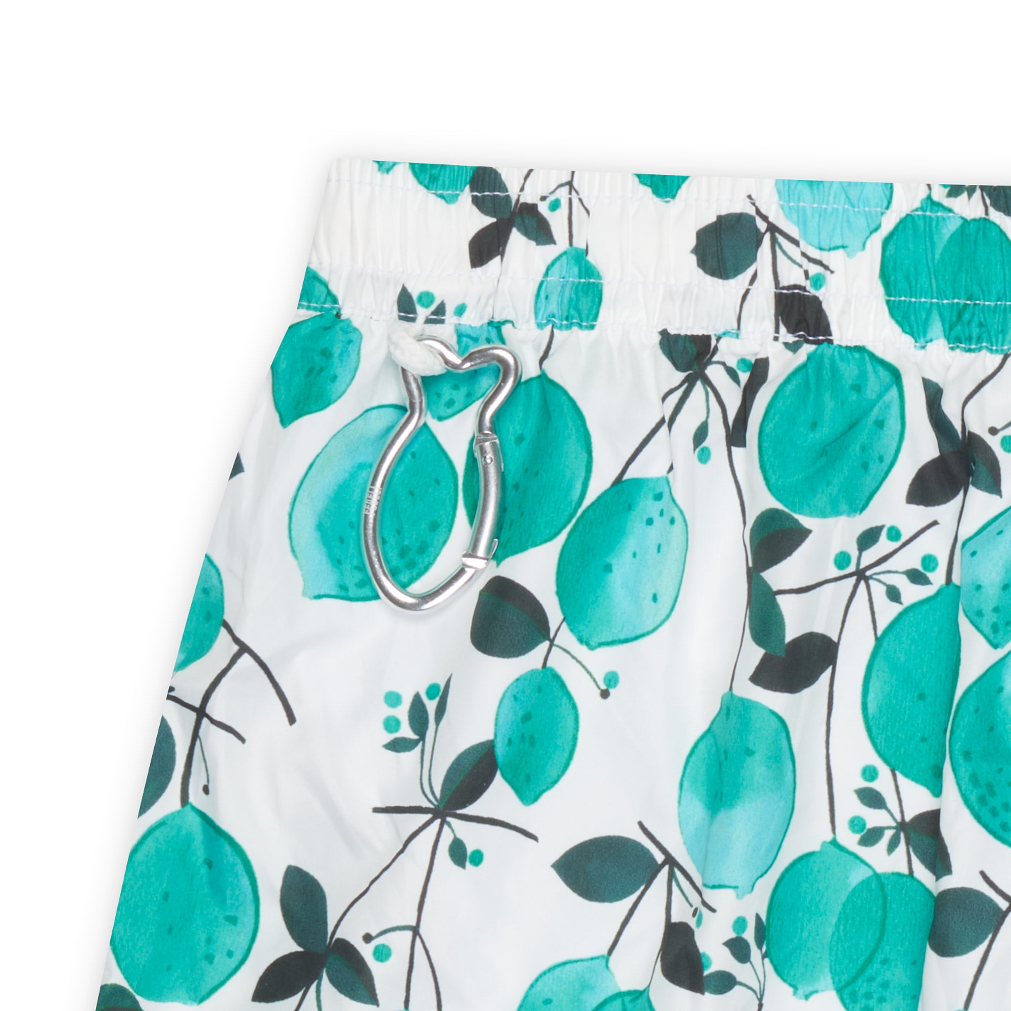 FEDELI White Green Lime printed Maldive Airstop Swim Shorts Trunks NEW Size XL FEDELI