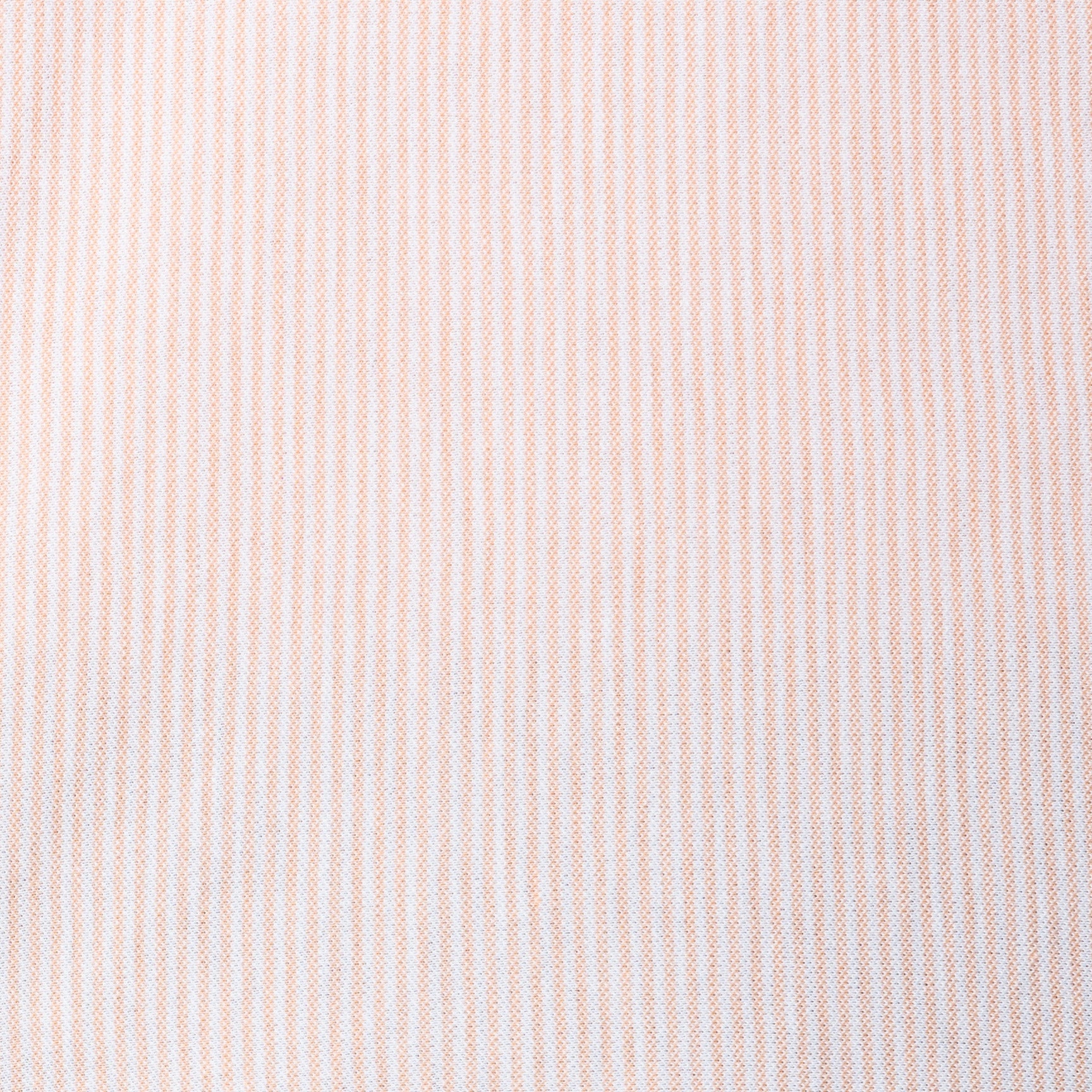 FEDELI "Kaos" Orange Striped Cotton Light Oxford Pique Polo Shirt 54 NEW XL Slim FEDELI