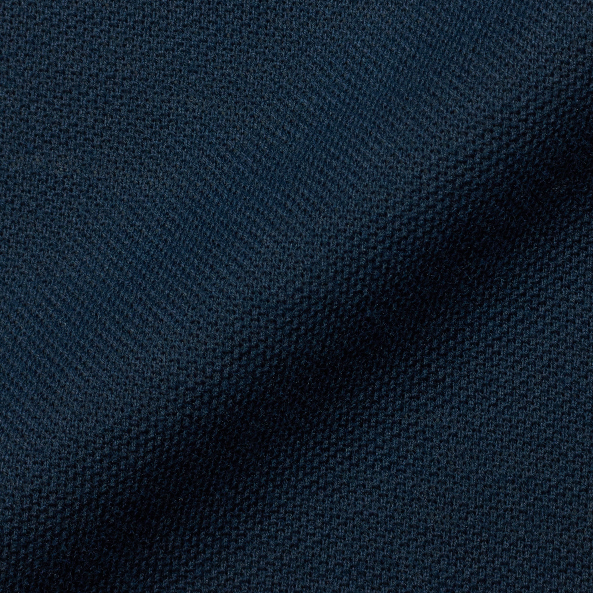 FEDELI "Kaos" Navy Blue Garment Dyed Cotton Pique Polo Shirt 46 NEW XS Slim FEDELI