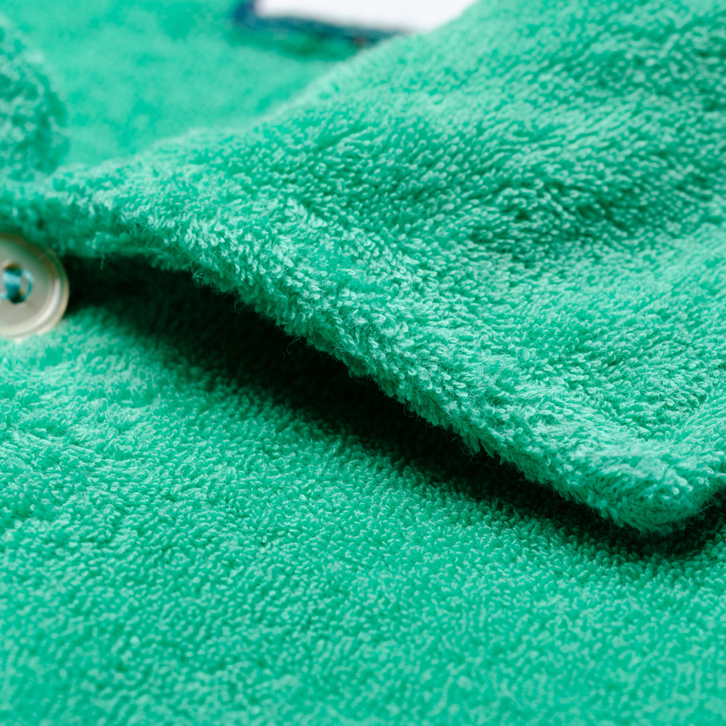 FEDELI "Mondial" Green Terry Cloth Short Sleeve Polo Shirt EU 48 NEW US S Slim Fit FEDELI