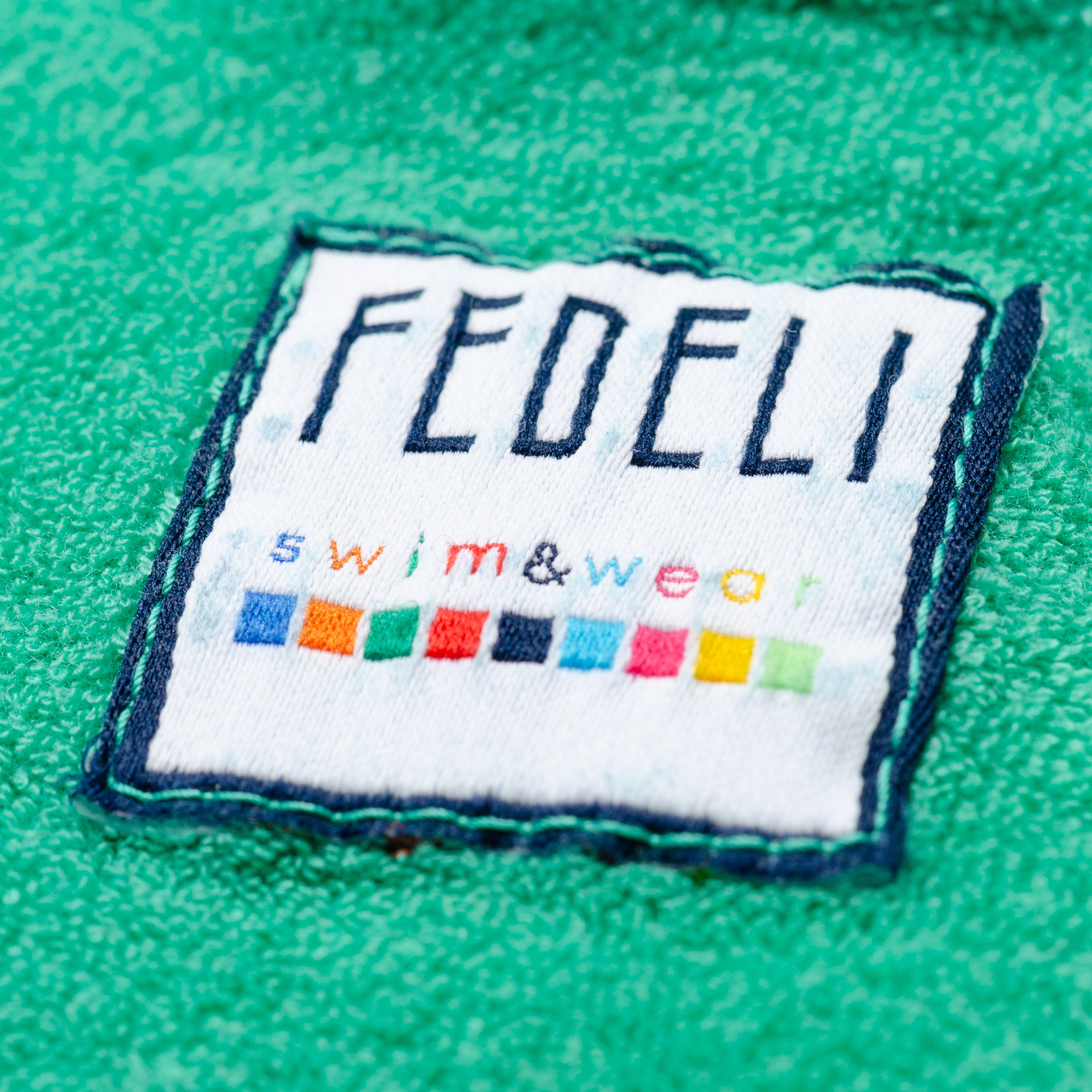 FEDELI "Mondial" Green Terry Cloth Short Sleeve Polo Shirt EU 48 NEW US S Slim Fit FEDELI