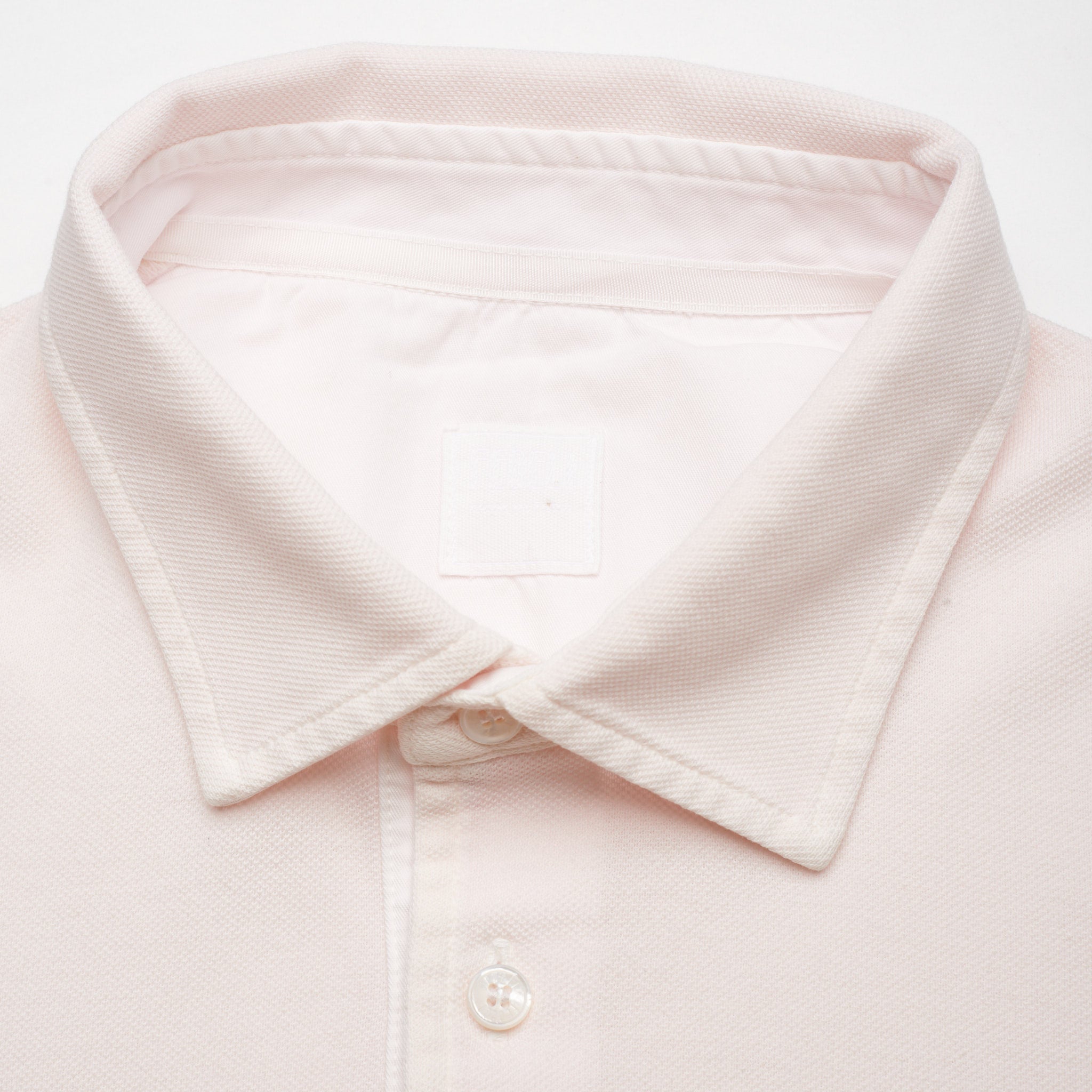 FEDELI "North" Ultra Light Pink Cotton Pique Short Sleeve Polo Shirt NEW FEDELI