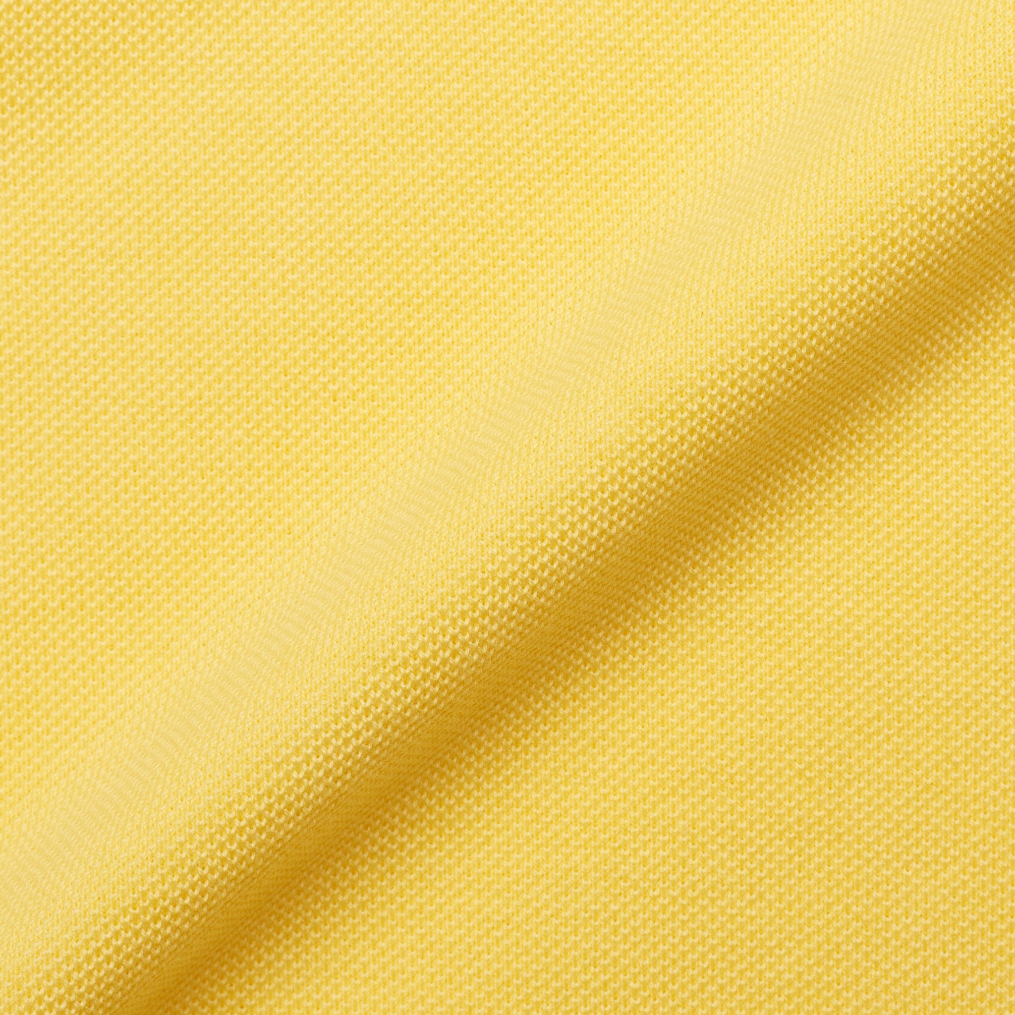 FEDELI "North" Yellow Cotton Pique Short Sleeve Polo Shirt 56 NEW 2XL Slim Fit FEDELI