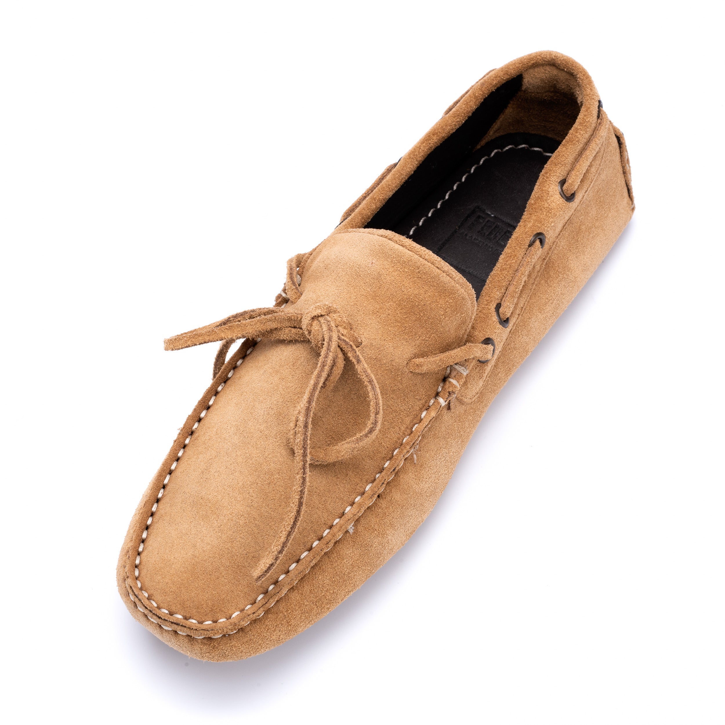 FEDELI "Rally" Camel Brown Suede Loafers Driving Car Shoes Moccasins 40.5 NEW 7. FEDELI